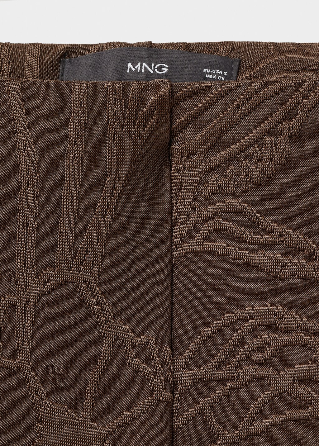 Jacquard floral-print straight pants