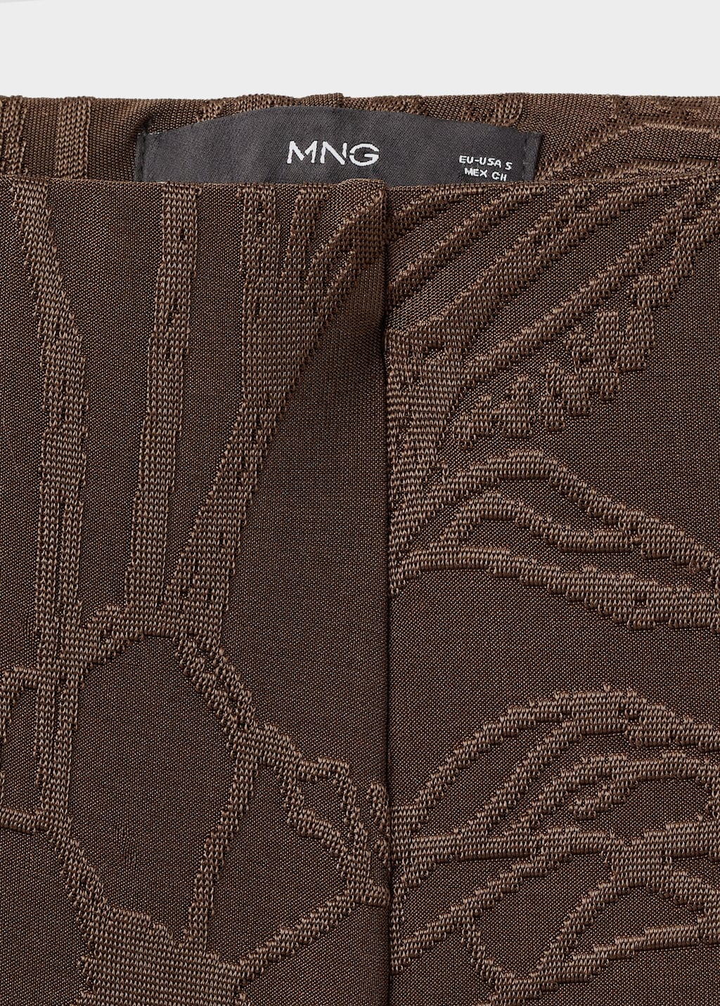 Jacquard floral-print straight pants