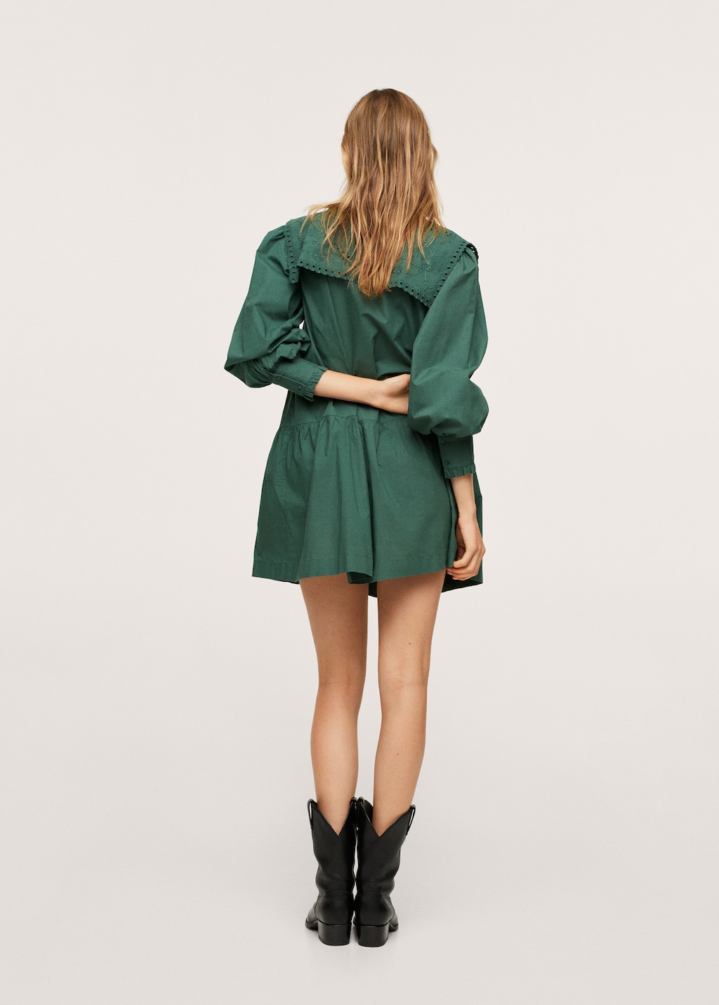 Robe a col brode Femme MANGO Burkina Faso