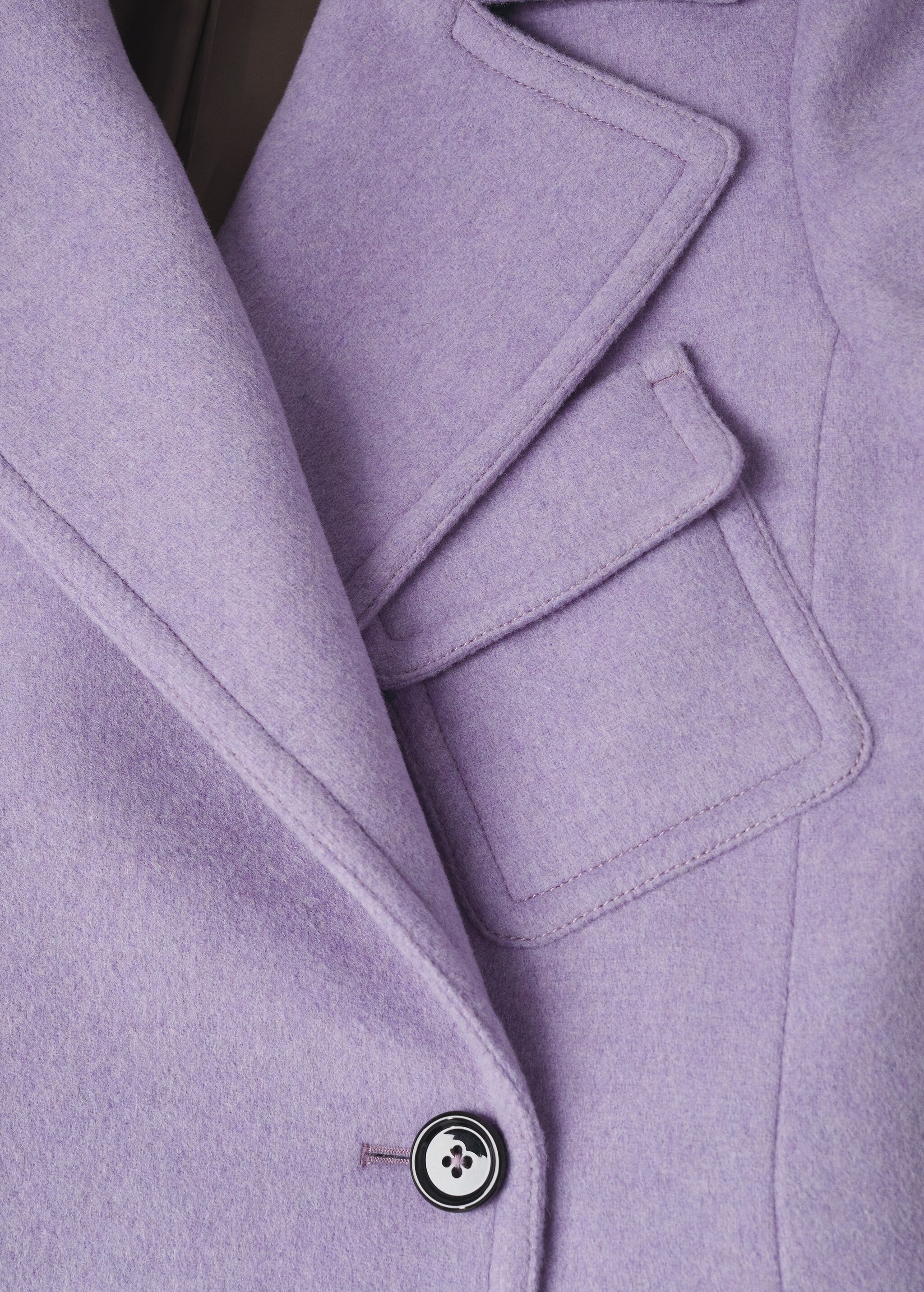 Lapels wool coat - Details of the article 8