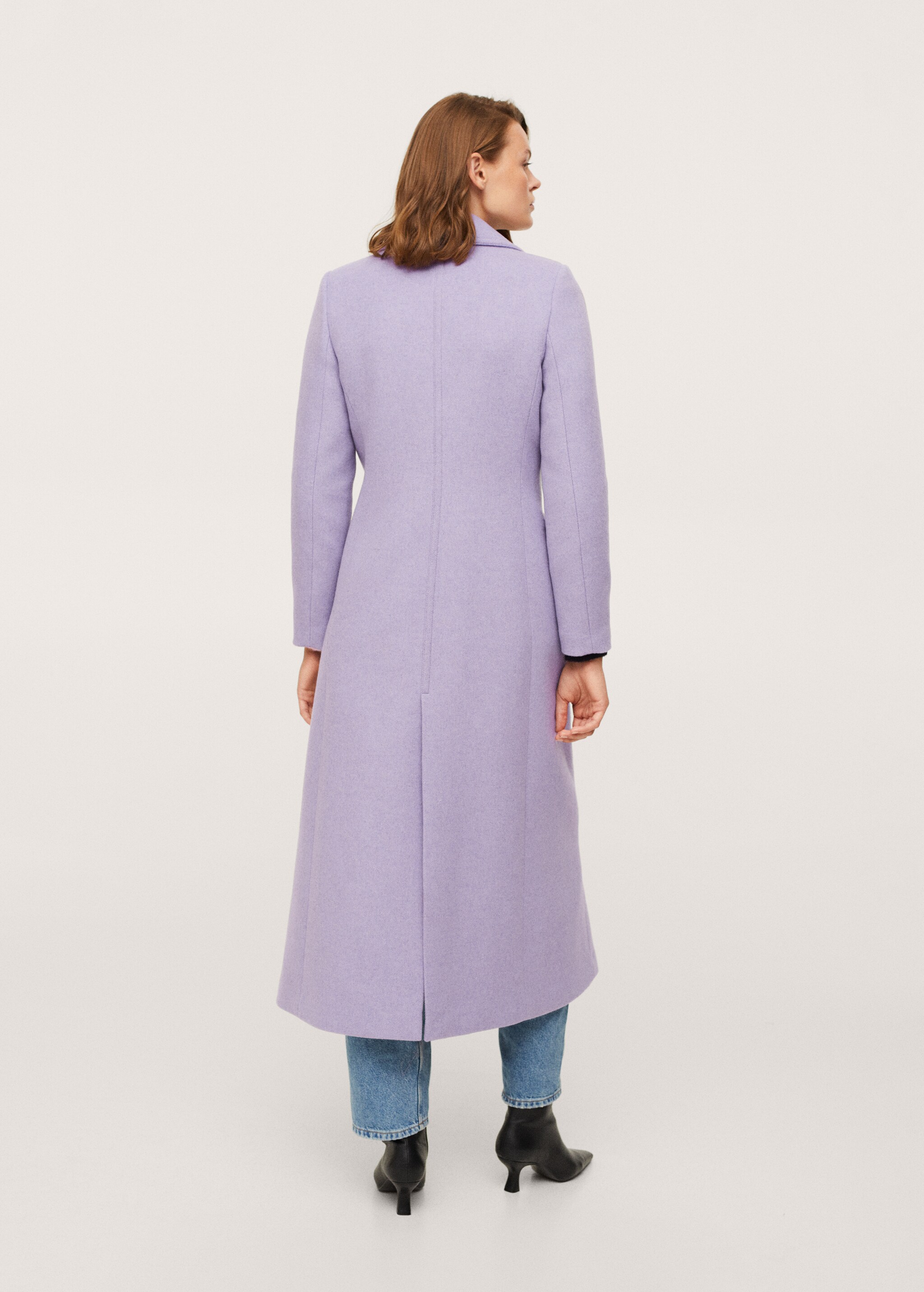 Lapels wool coat - Reverse of the article