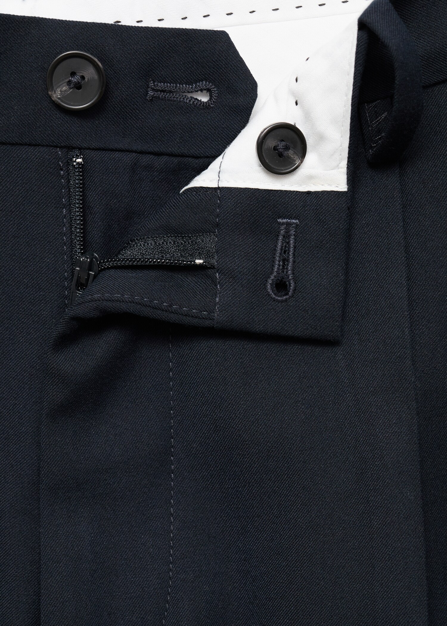 Regular-fit pleated trousers - Details of the article 8