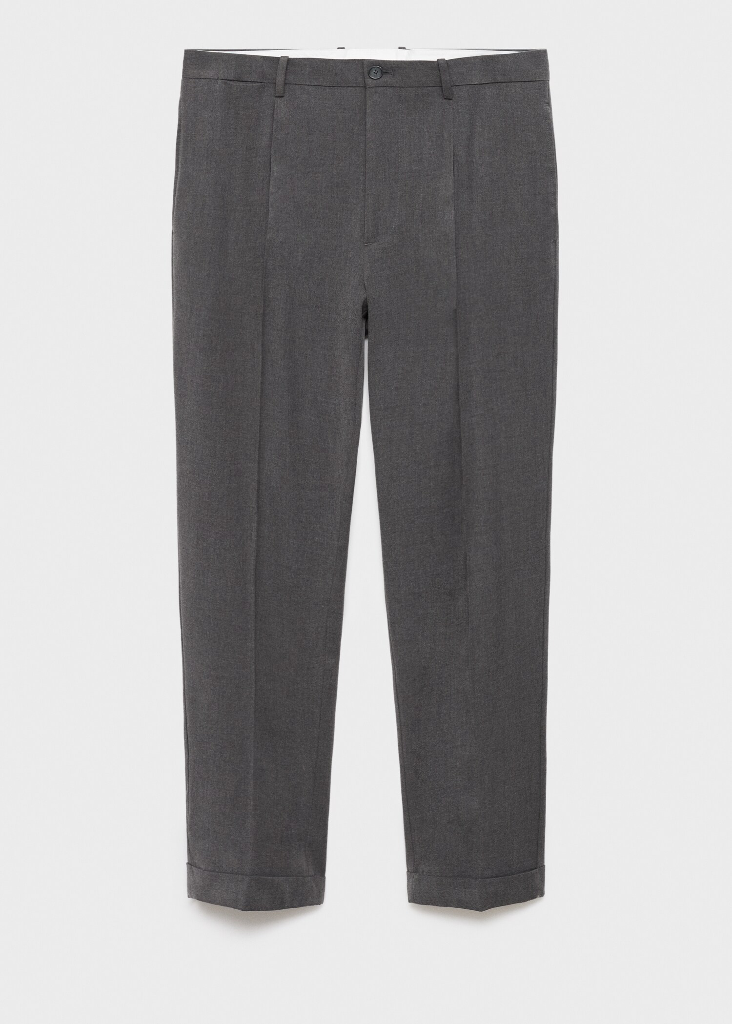 Regular-fit pleated trousers - Article without model