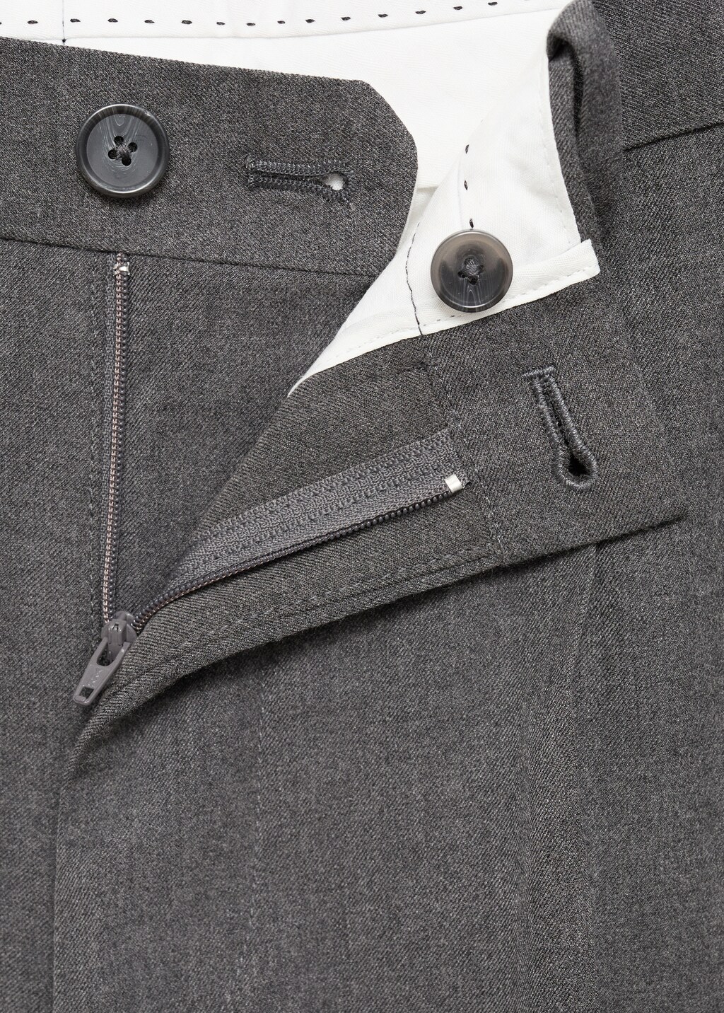 Regular-fit pleated flannel pants