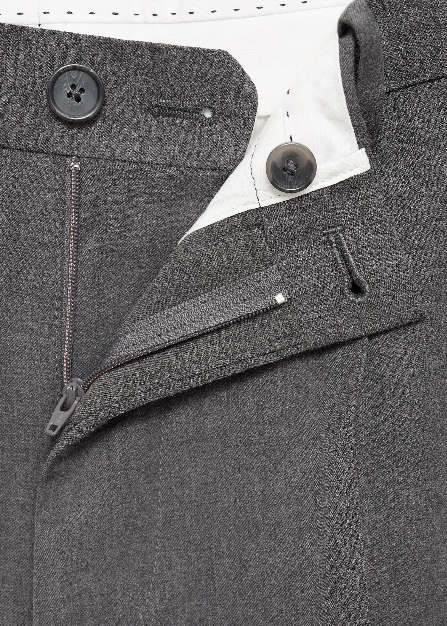 Regular-fit pleated trousers - Details of the article 8