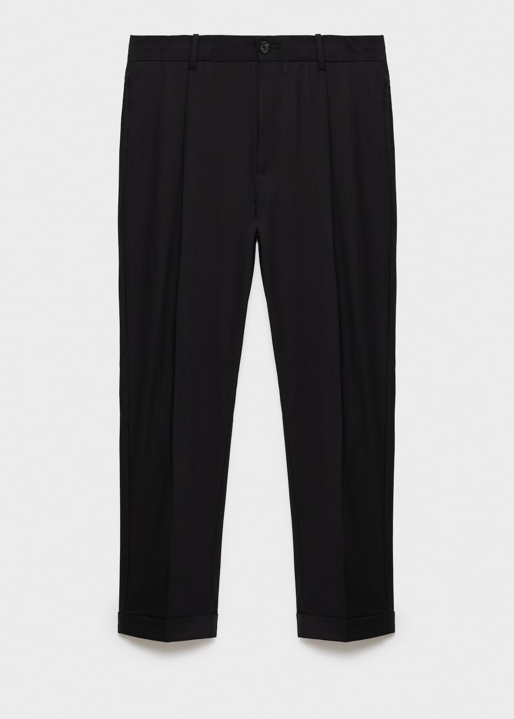 Regular-fit pleated flannel pants