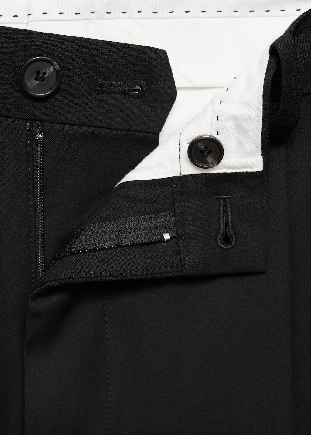 Regular-fit pleated flannel pants