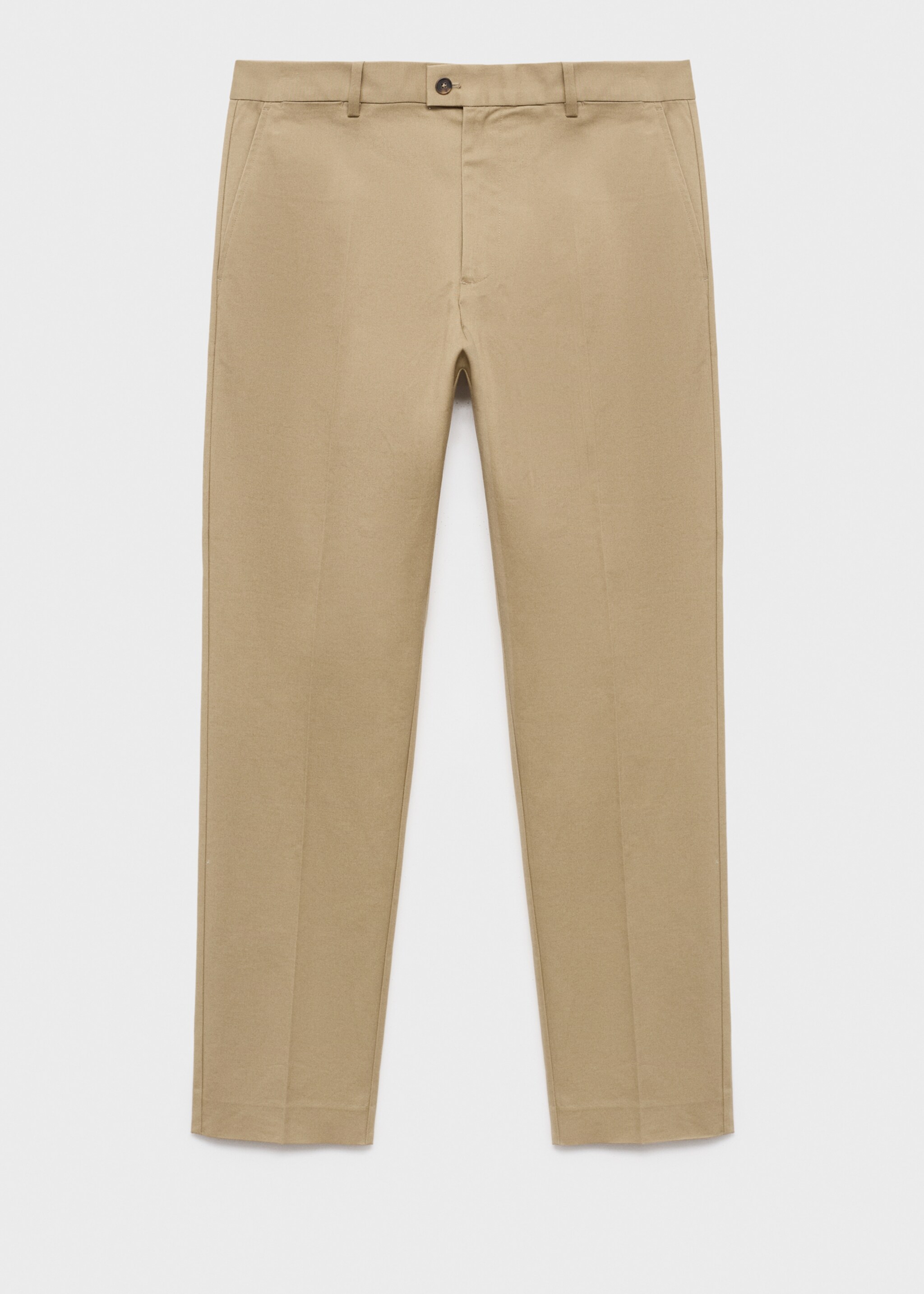 Regular-fit cotton trousers - Article without model, Beige. Ref: 17055969-00.