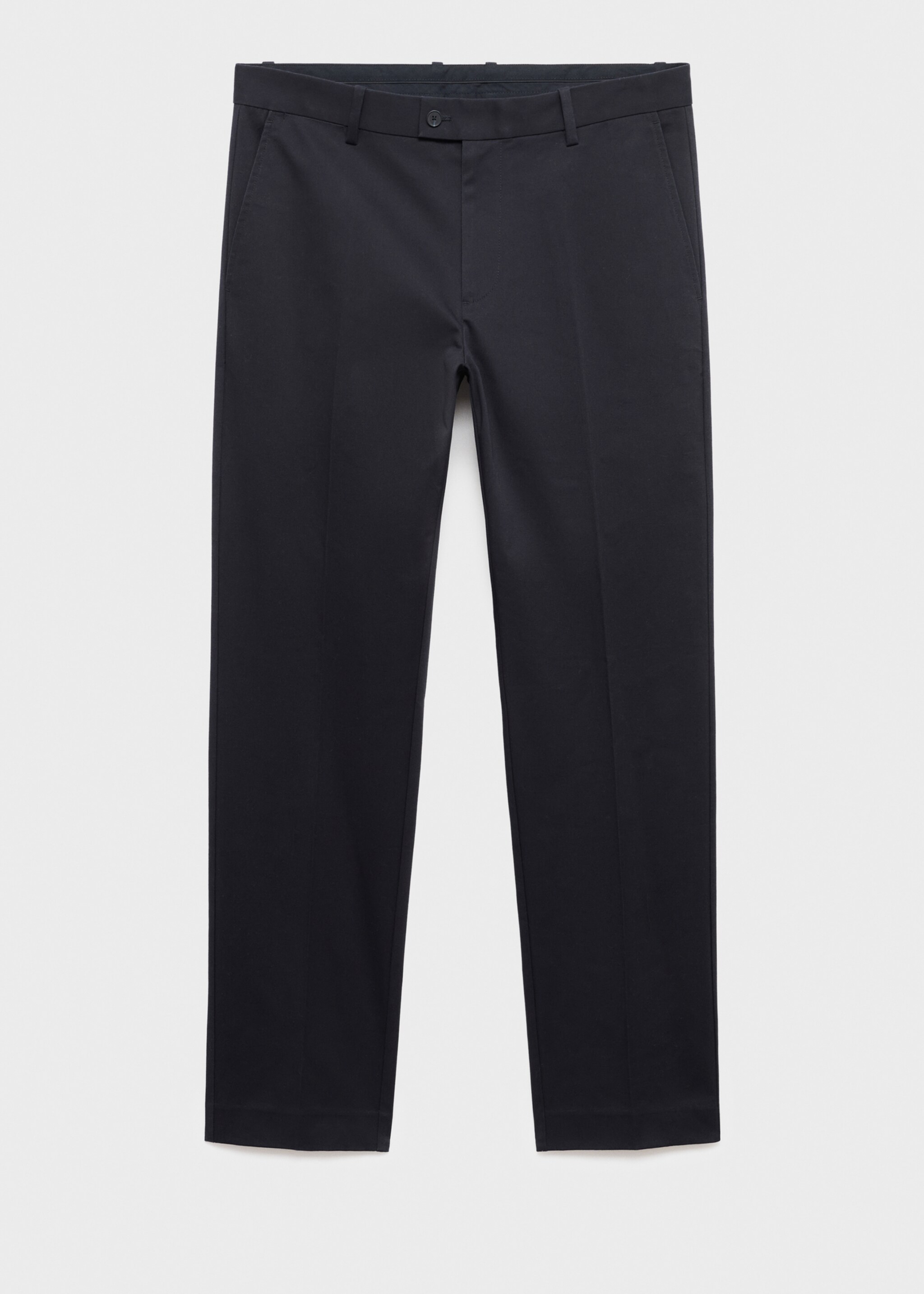 Regular-fit cotton trousers - Article without model, Navy. Ref: 17055969-00.