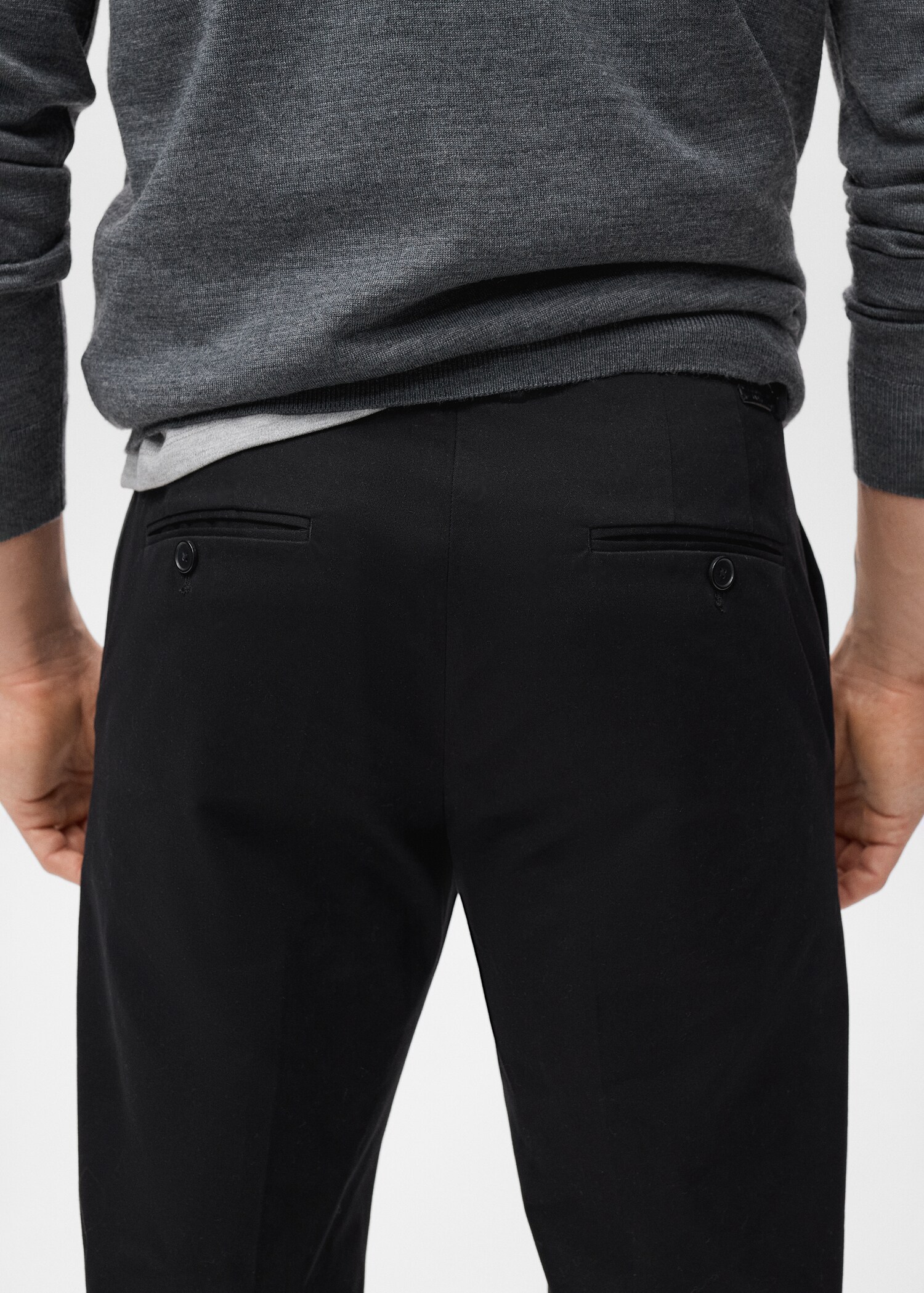 Regular-fit cotton trousers - Details of the article 6