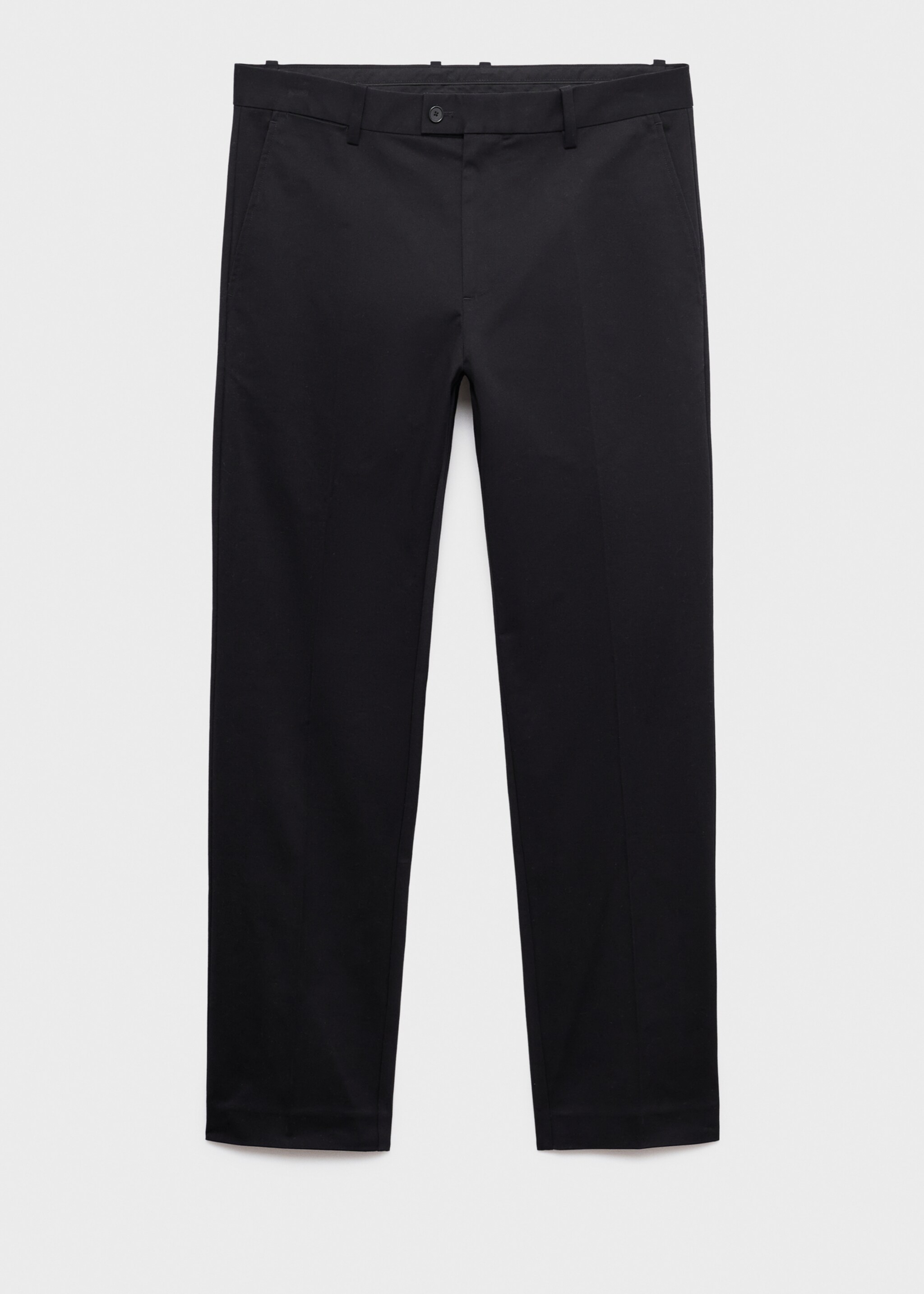 Regular-fit cotton trousers - Article without model, Black. Ref: 17055969-00.