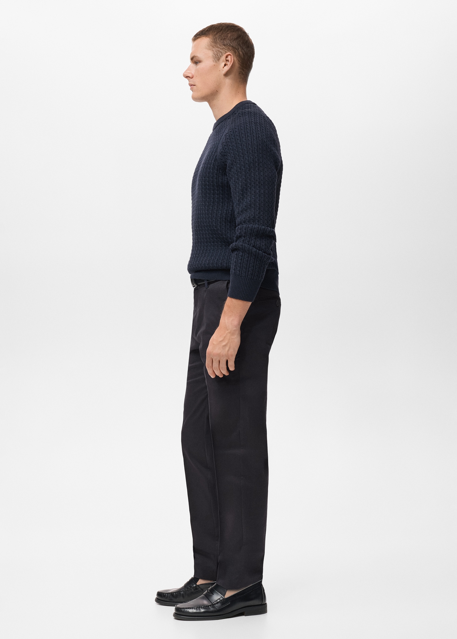 Regular-fit cotton trousers - Details of the article 2