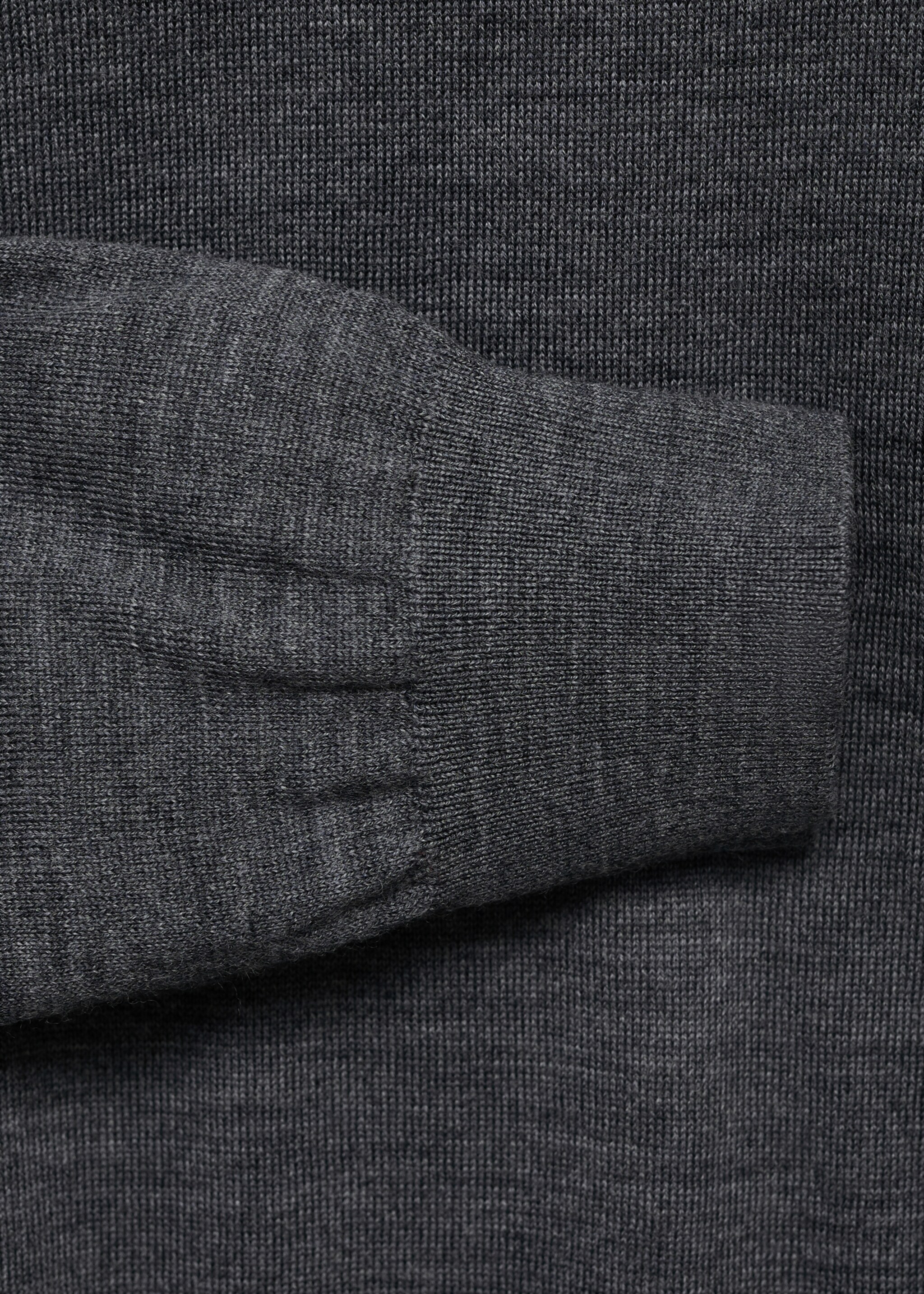 100% wool sweater with perkins neck - Details of the article 0