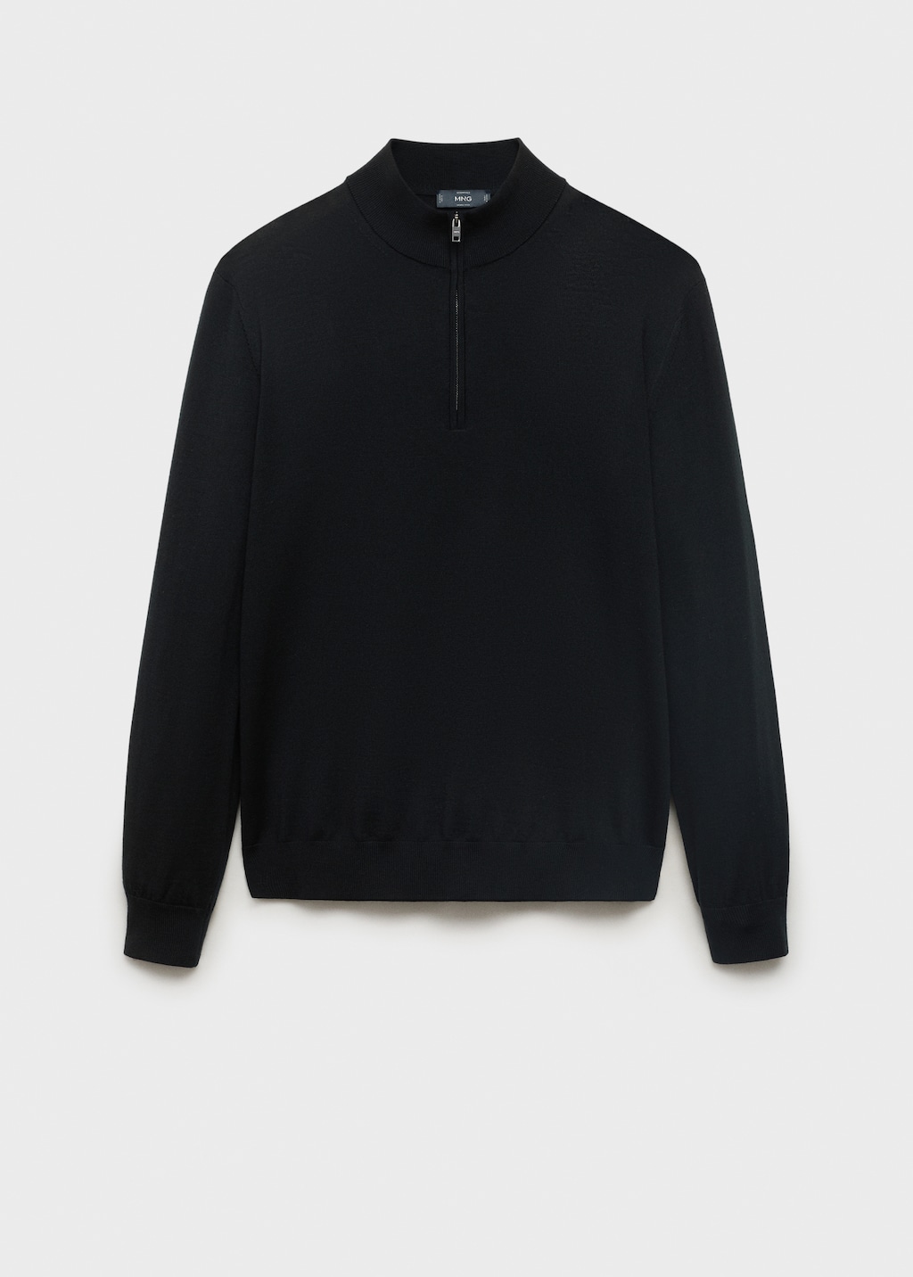 トップス ennoy MERINO WOOL SWEATER BLACK Fine Knit Merino Crew Neck - Eton