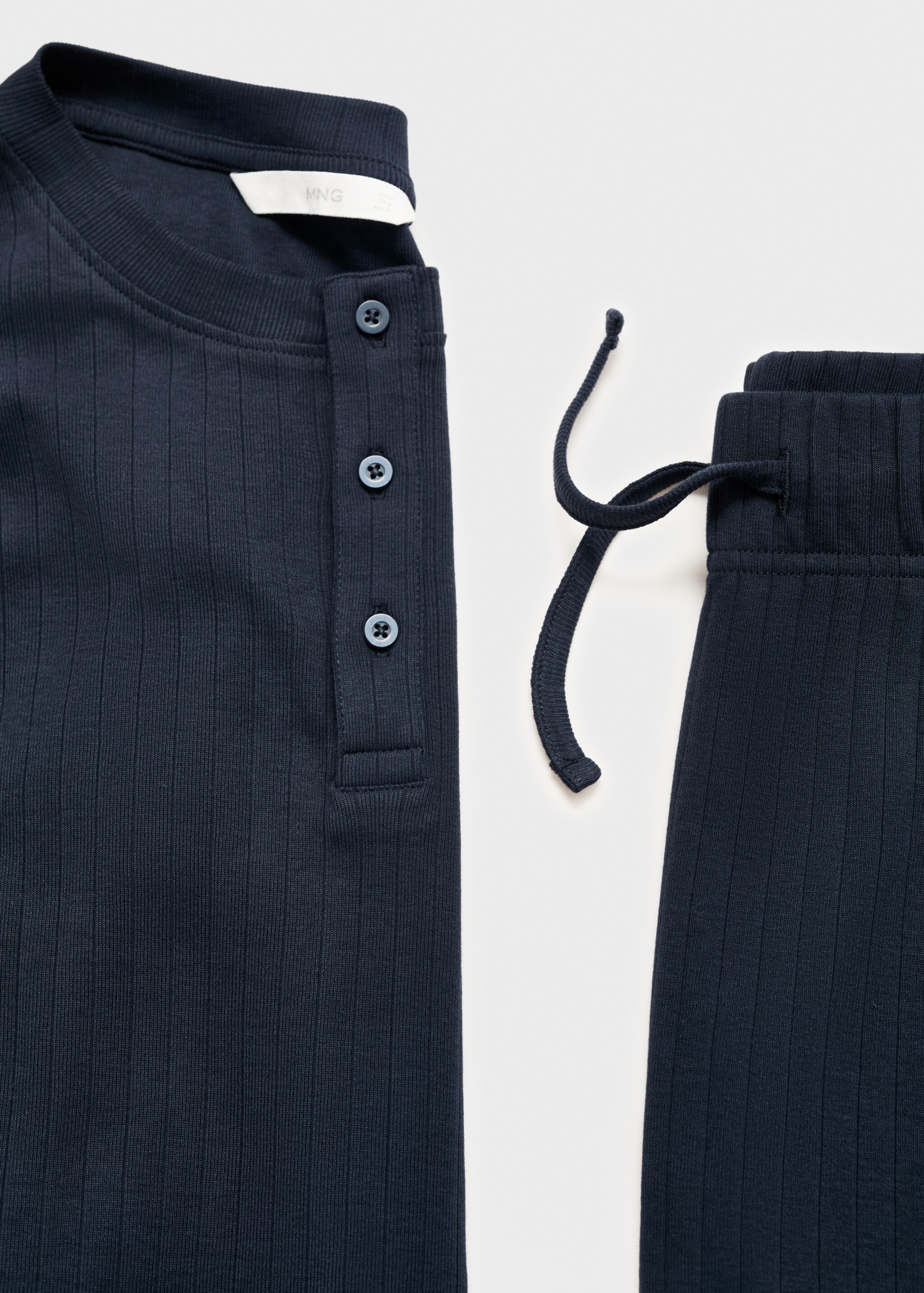 100% cotton pyjama pack - Details of the article 8, Navy. Ref: 17055974-00.