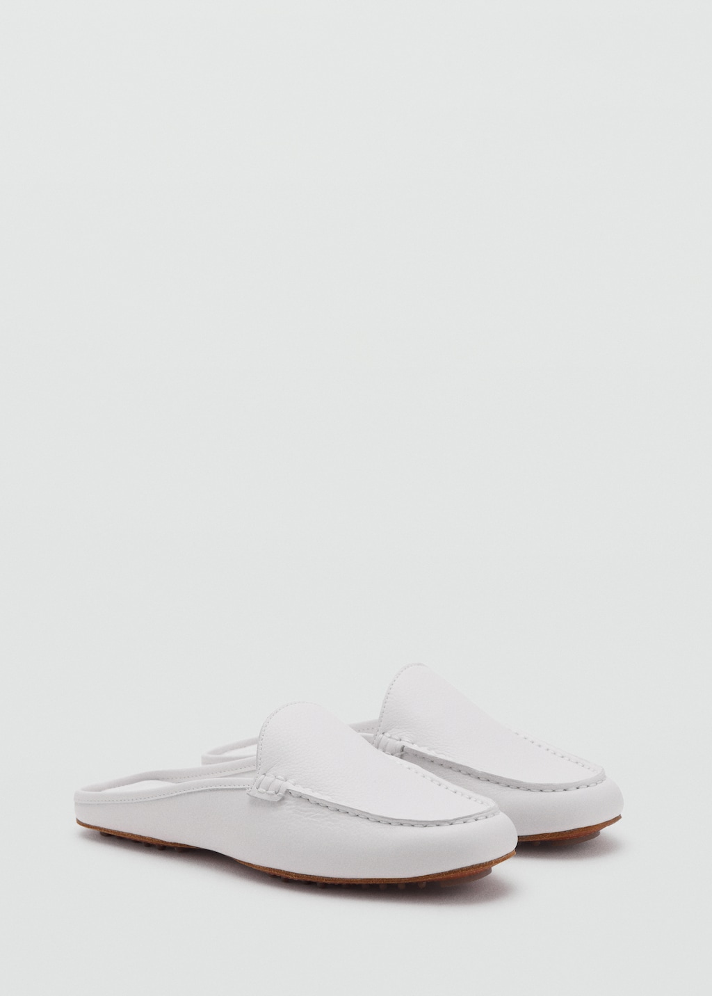 Leather flat shoes - image 2