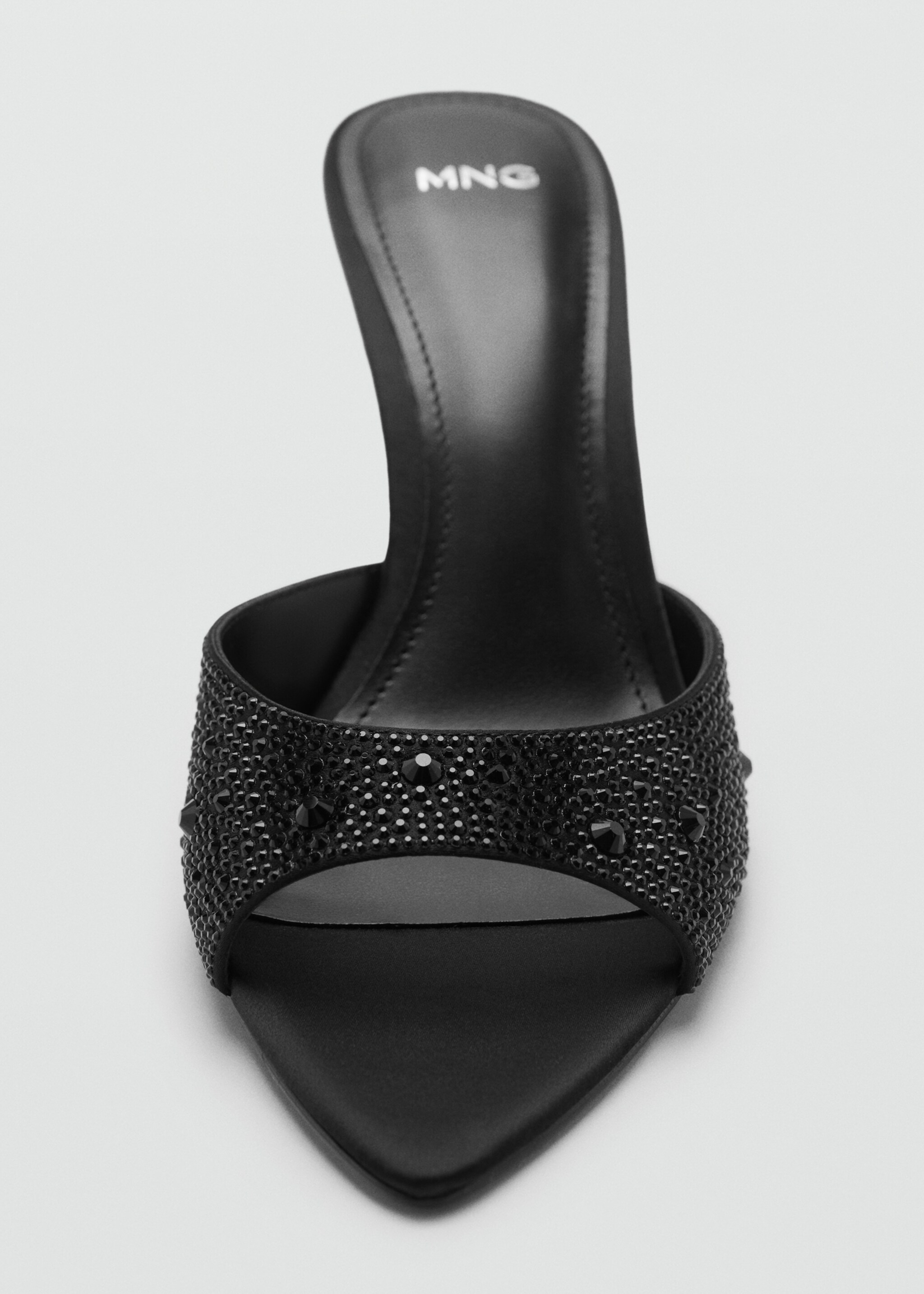 Glitter high-heeled sandals - Details of the article 1, Black. Ref: 17055979-00.