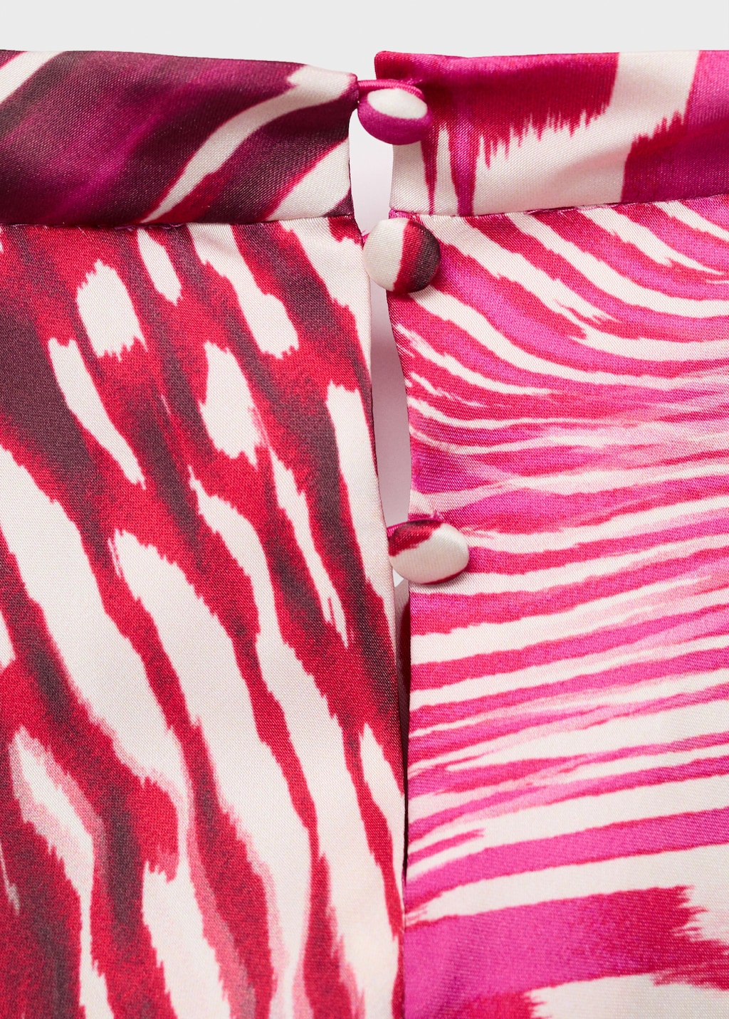 Satin blouse with draped neck