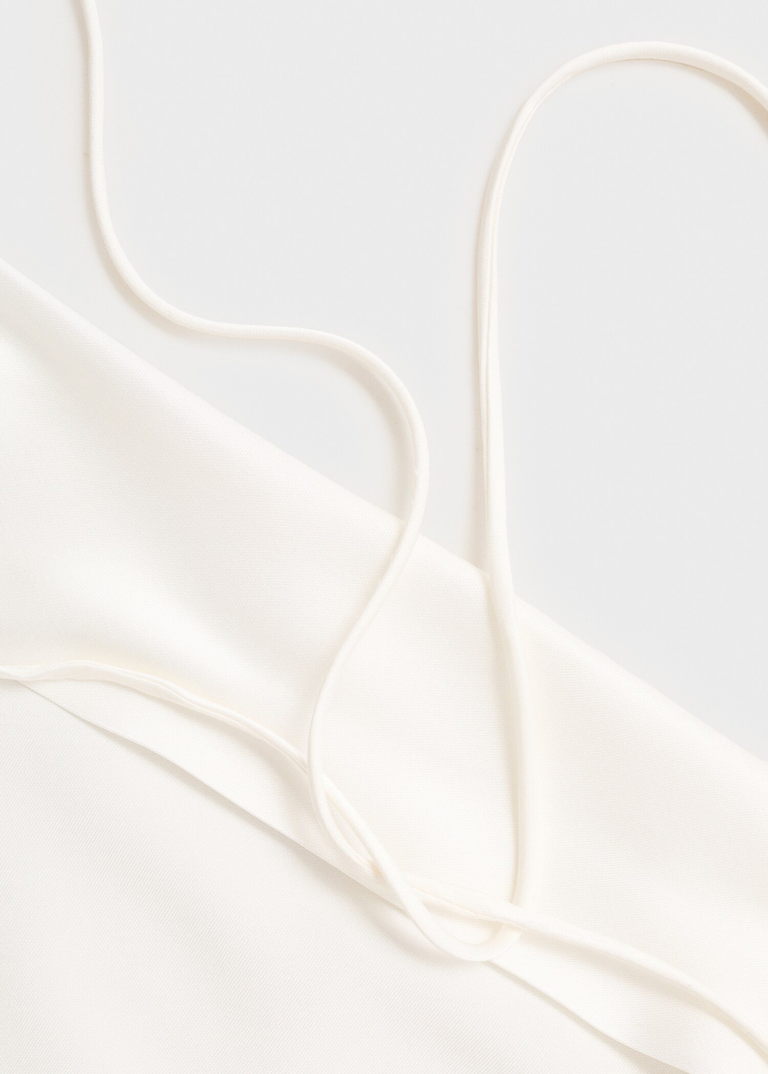 Satin blouse with bow on the back - Details of the article 0