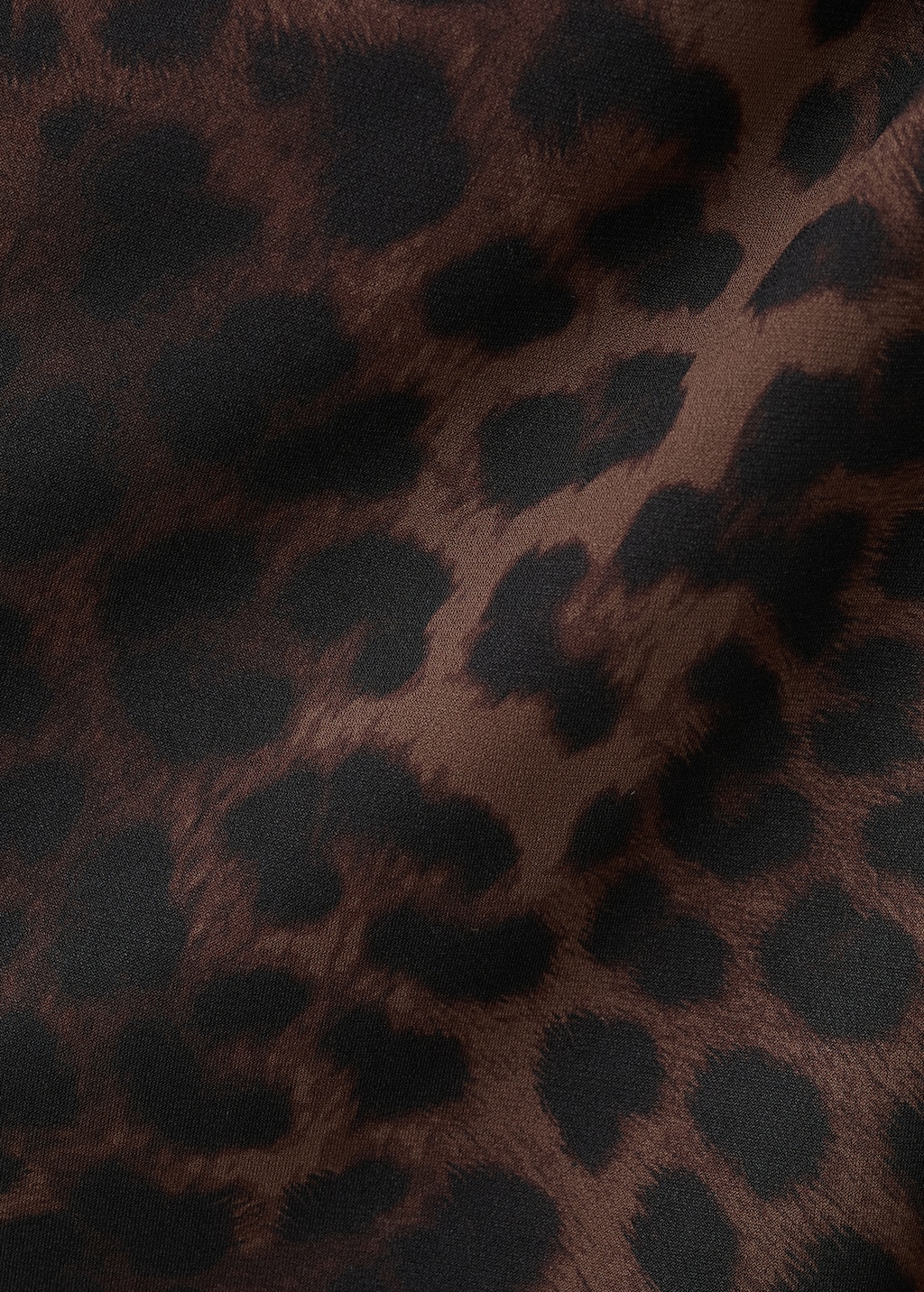 Leopard-print top with asymmetrical collar