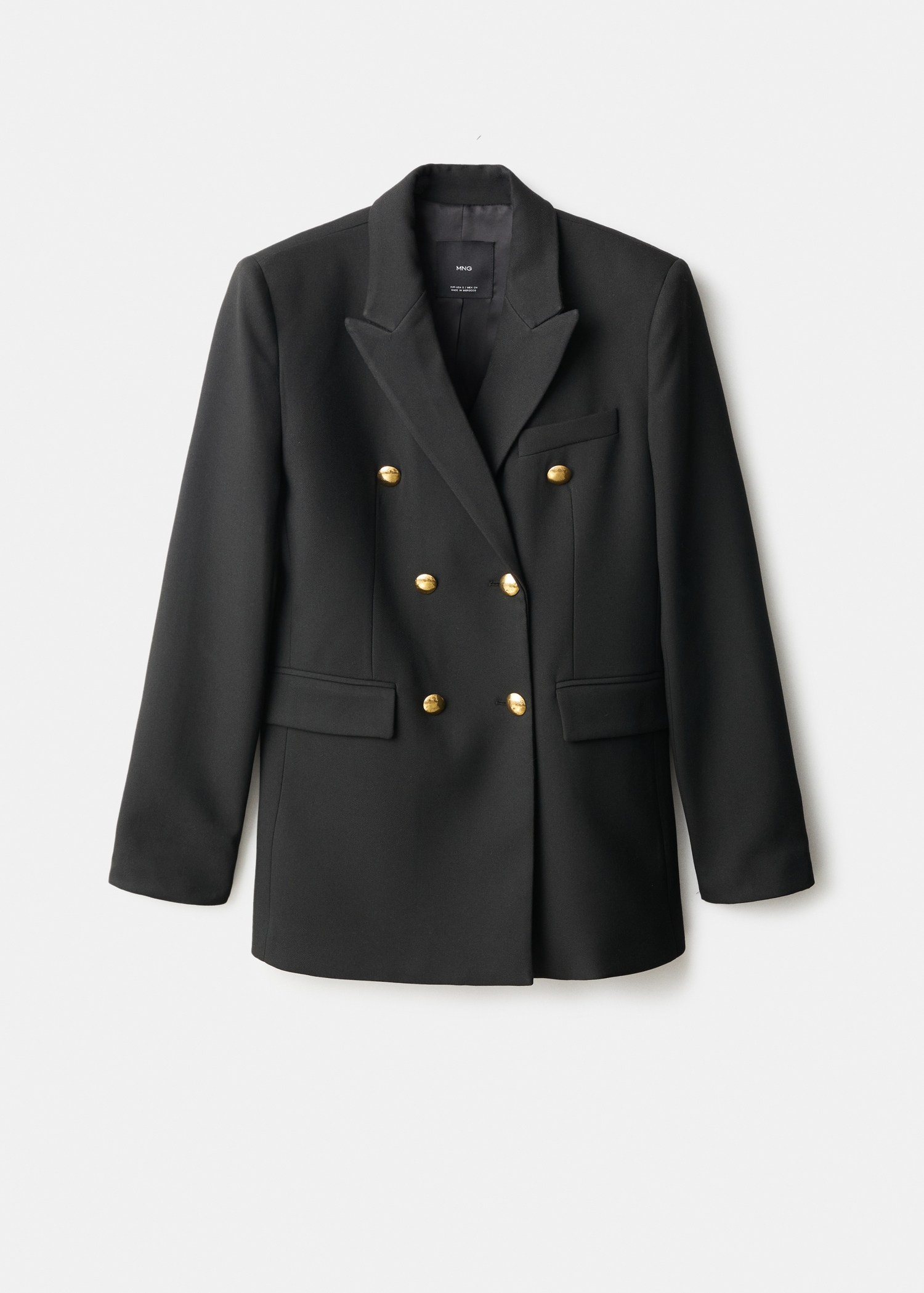 Taillierter Blazer Lange Blazer Damen Zara Zweireihiger Blazer