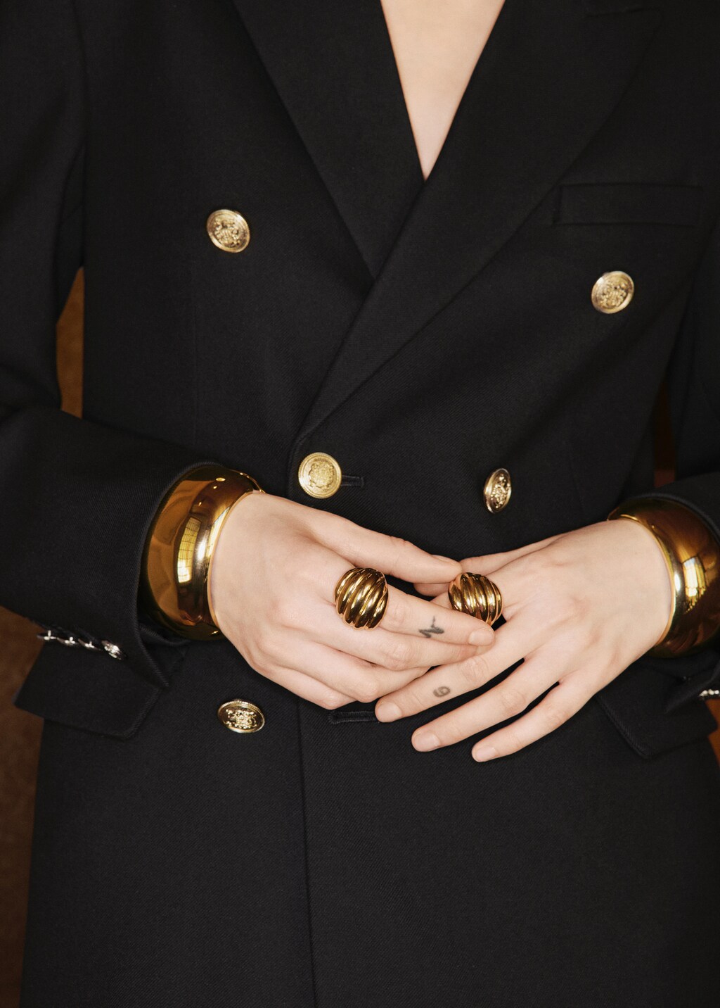 Mango Double-breasted blazer