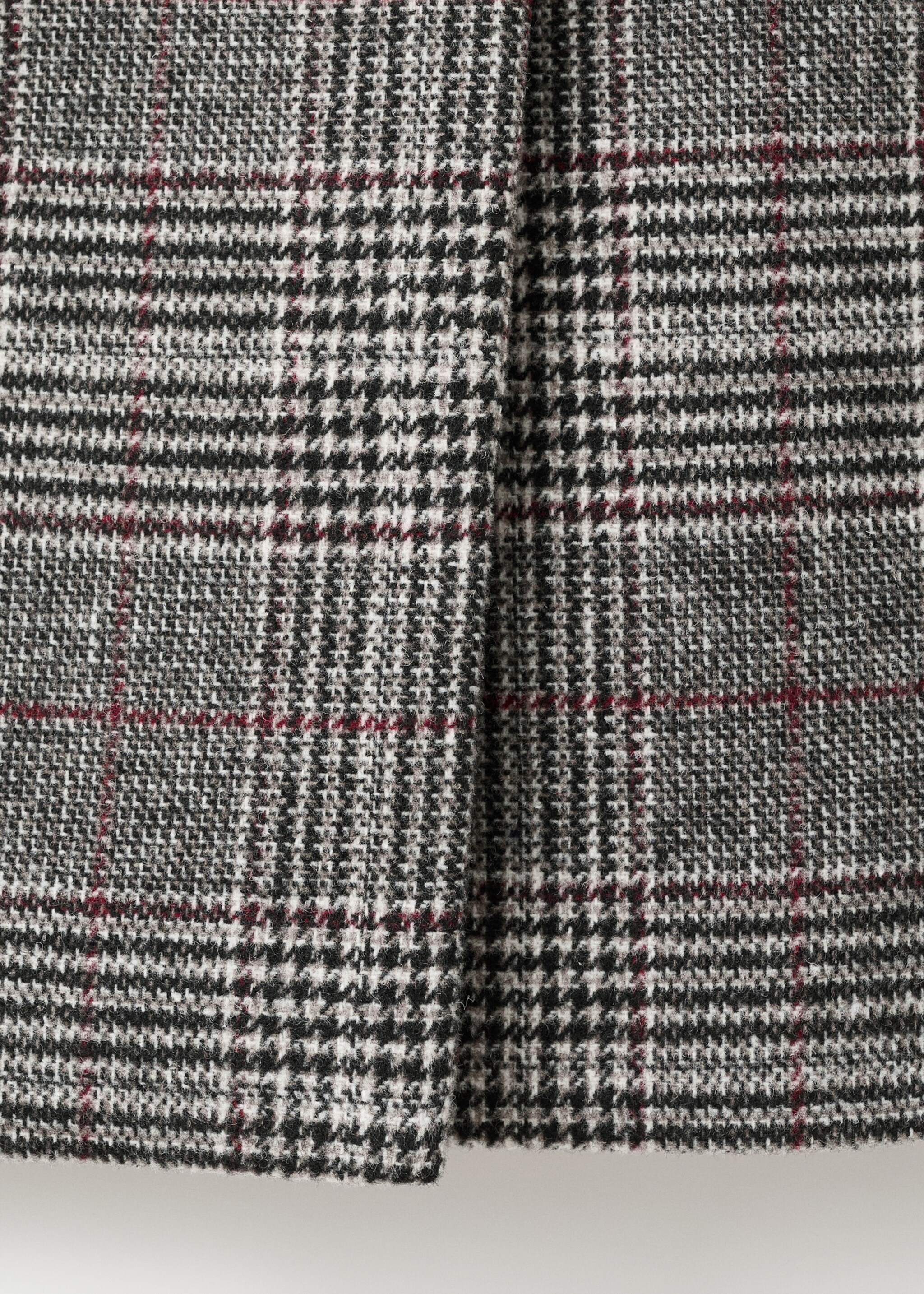 Manteau carreaux laine - Détail de l'article 0, Gris. Ref: 17056326-00.