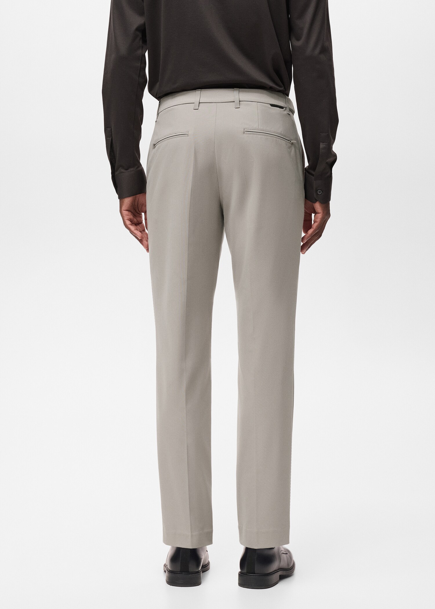 Slim-fit thermoregulating trousers - Reverse of the article