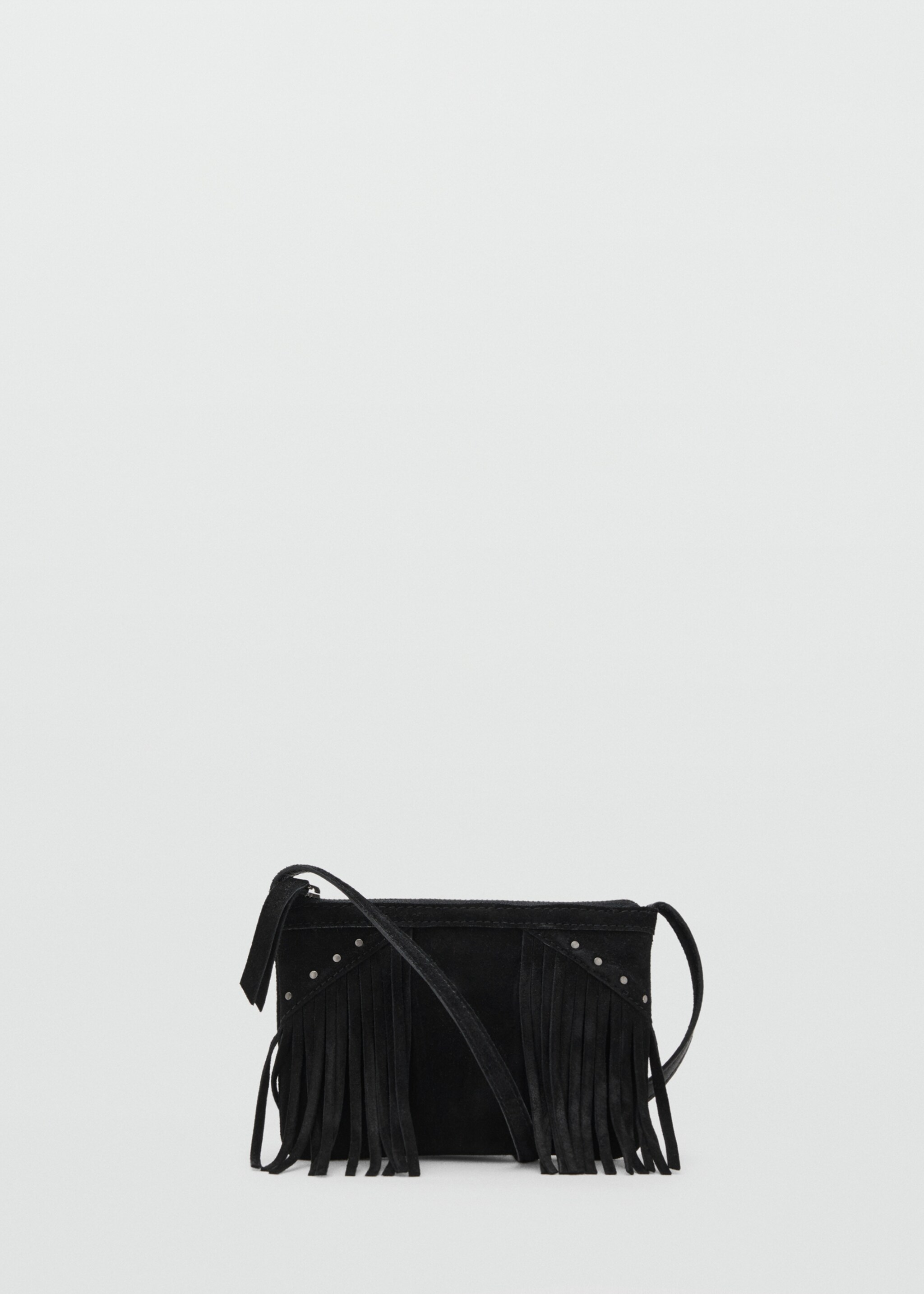 Leather fringes bag - Article without model, Black. Ref: 17056328-00.