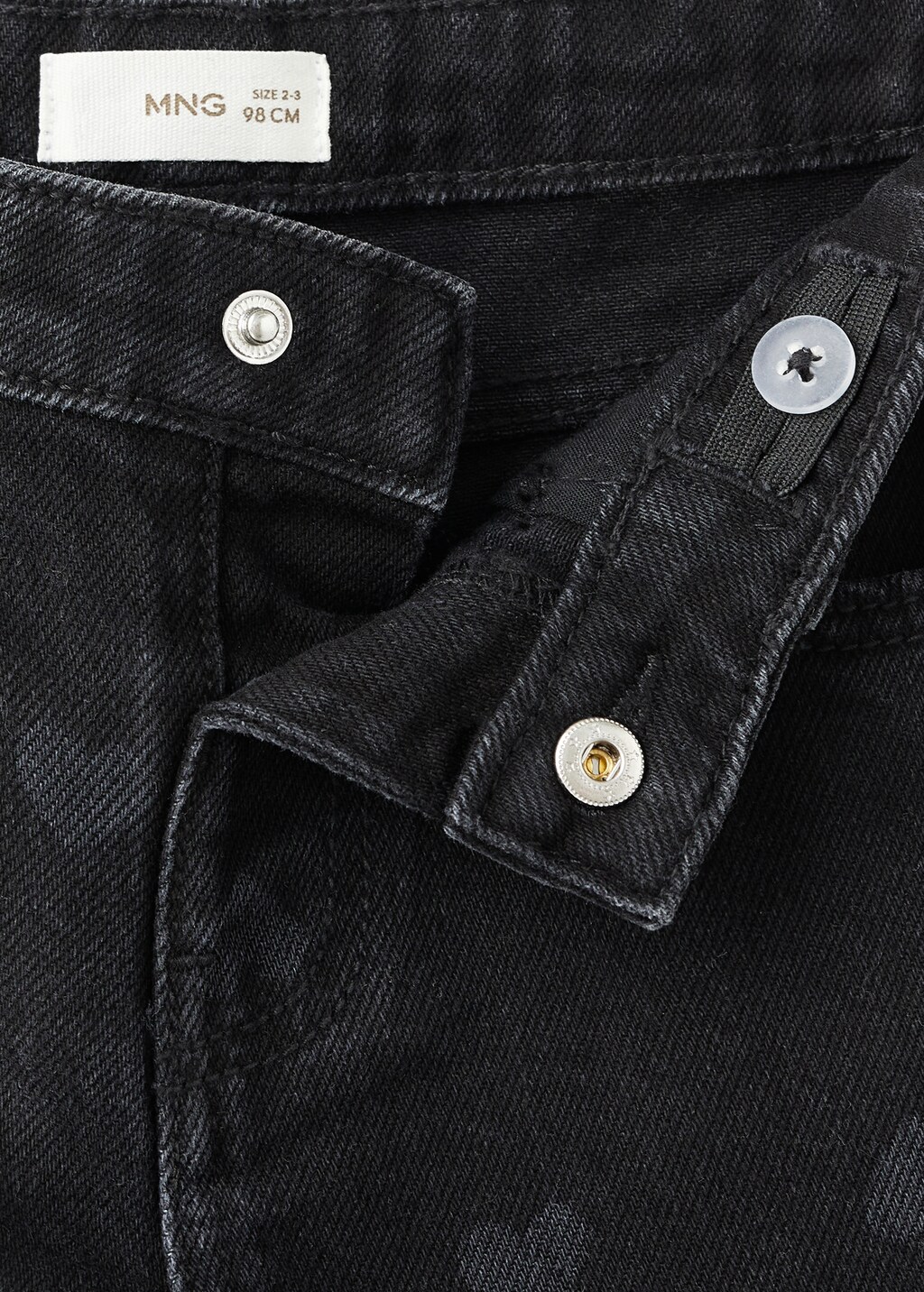 Straight-leg jeans with hearts