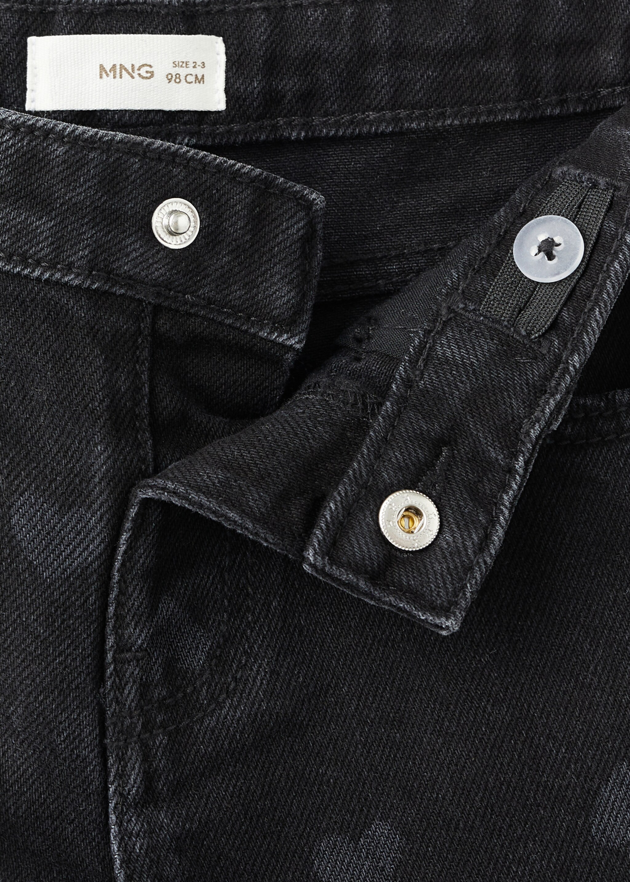 Trousers carla - Details of the article 8, Black denim. Ref: 17056335-00.