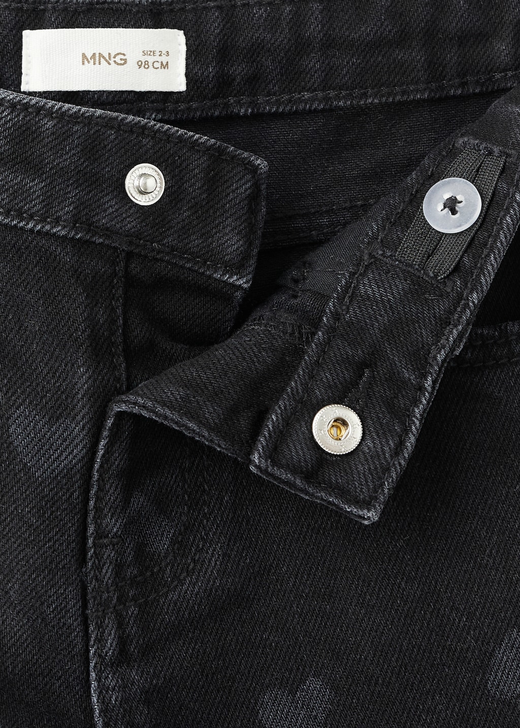 Straight-leg jeans with hearts