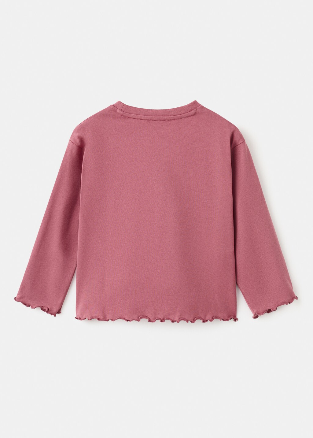 Textured embroidered t-shirt