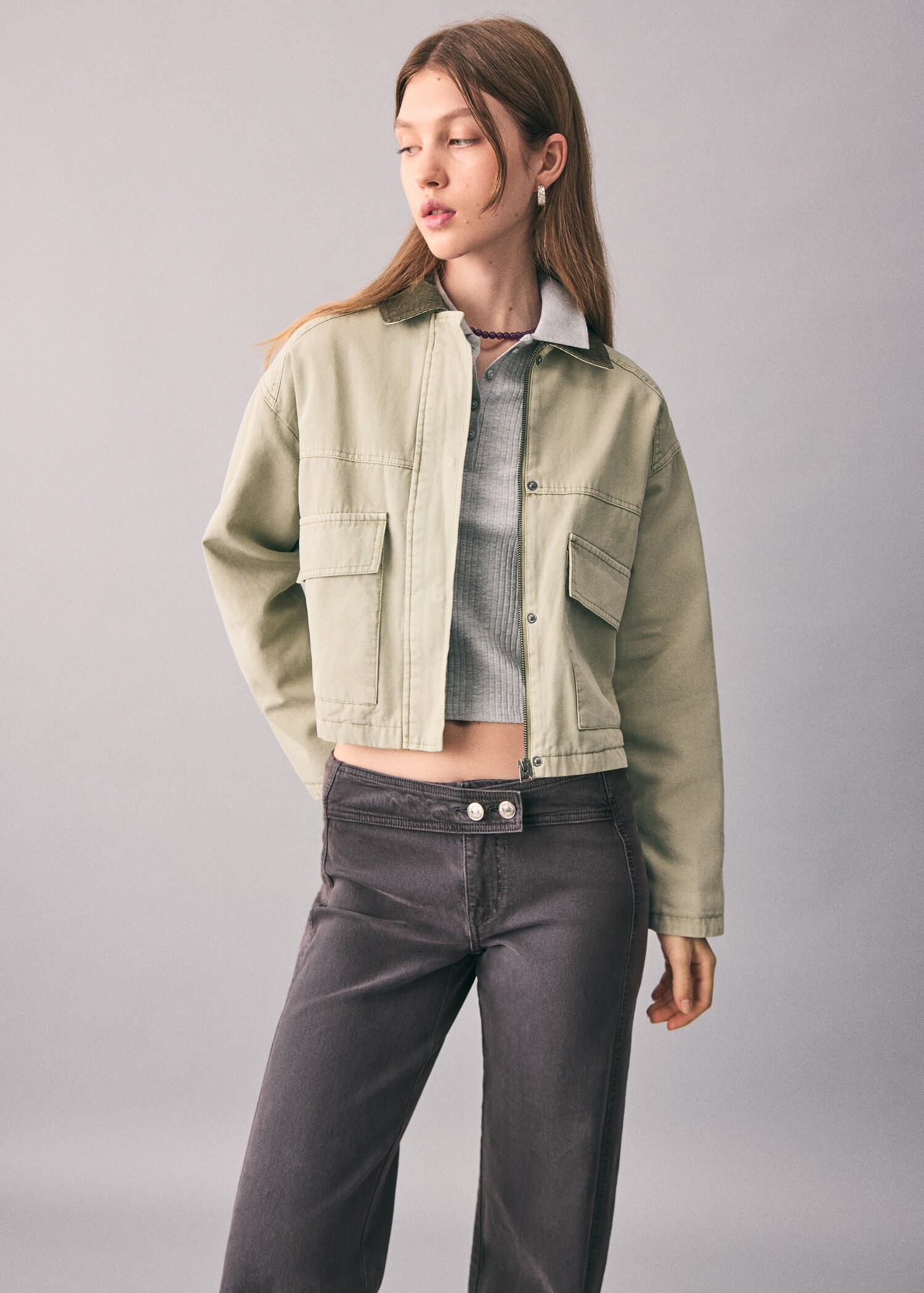 Straight jeans with belt - Medium plane