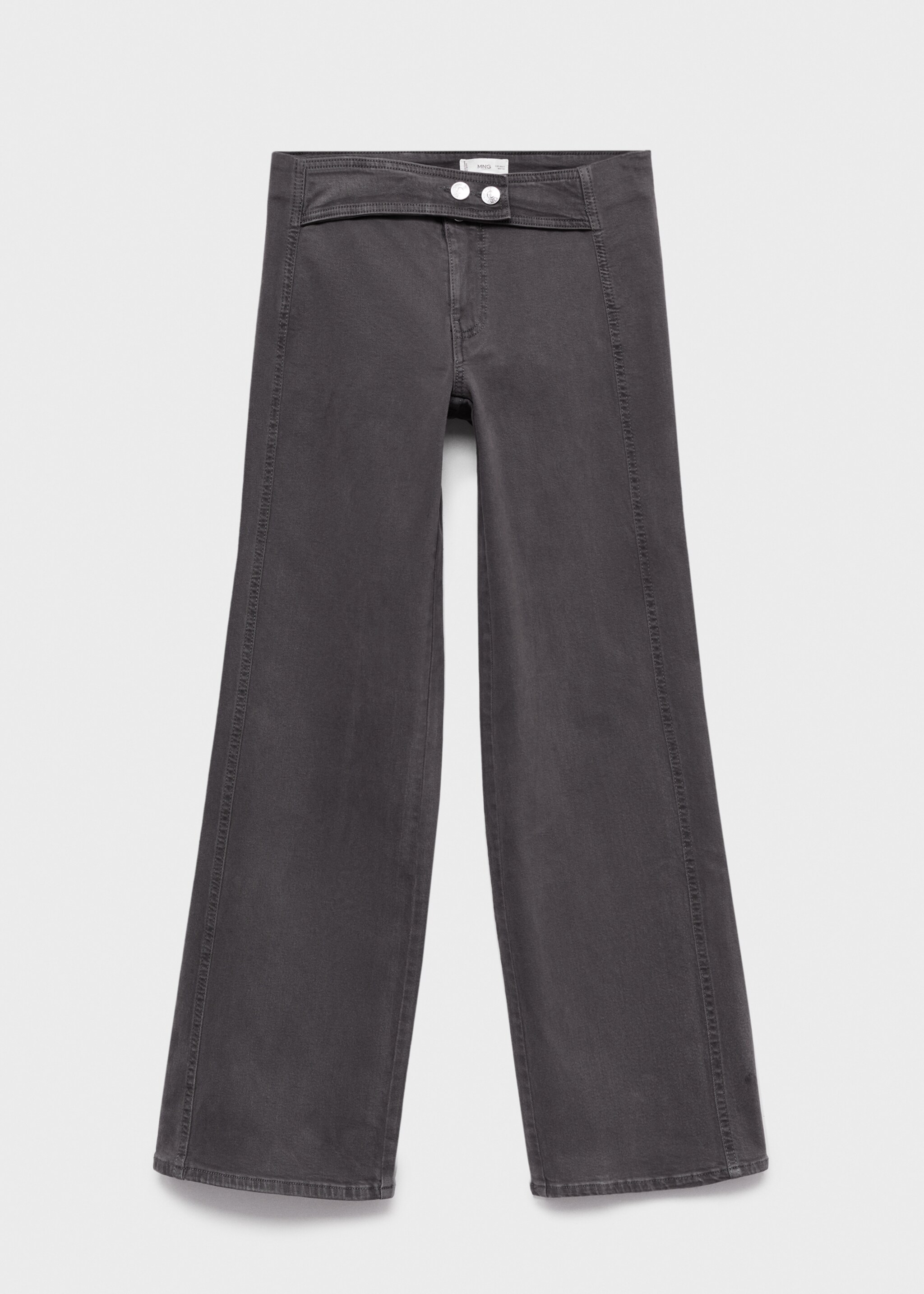 Jean style jupe-culotte boutons - Article sans modèle, Gris anthracite. Ref: 17056342-00.