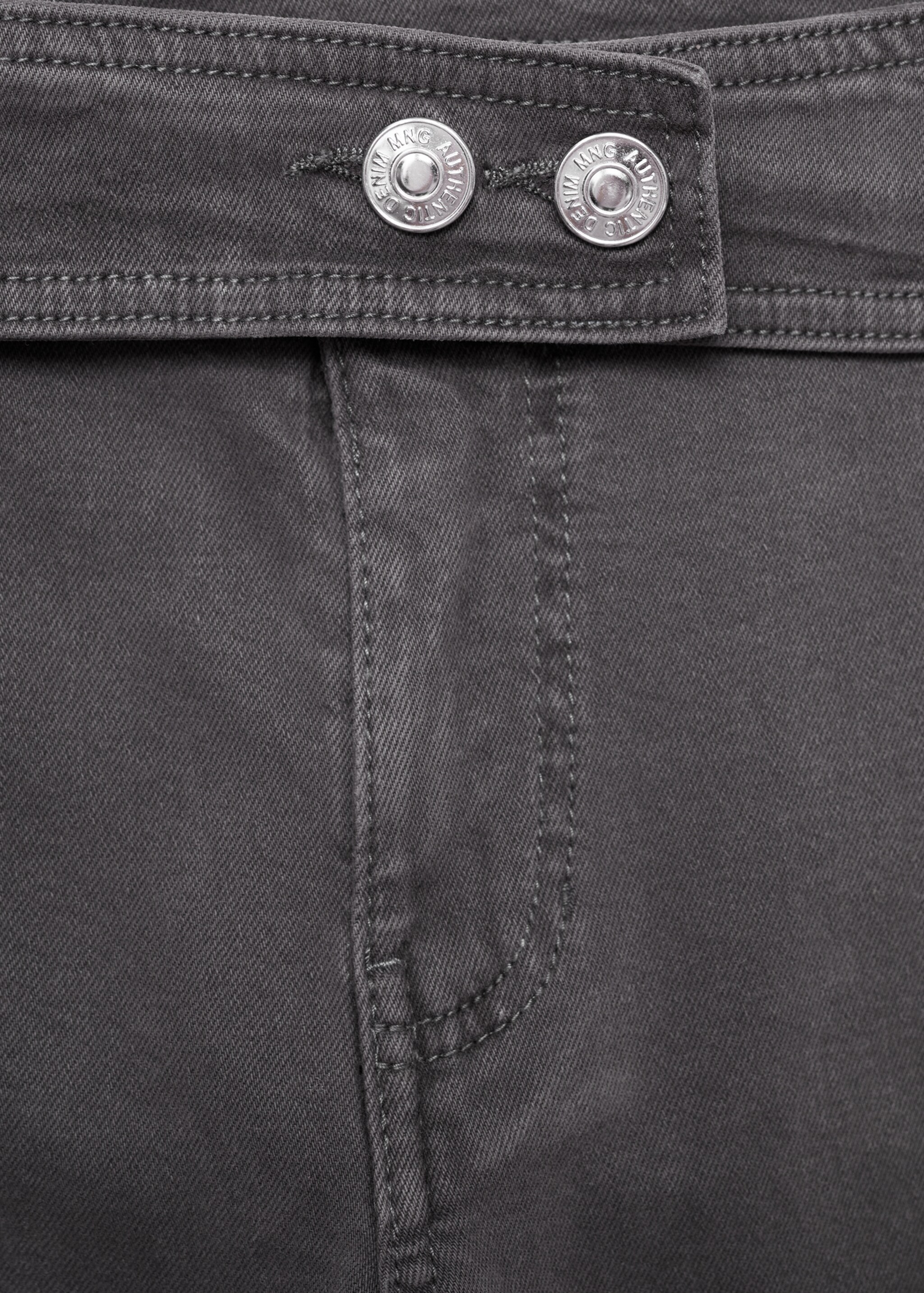 Jean style jupe-culotte boutons - Détail de l'article 8, Gris anthracite. Ref: 17056342-00.