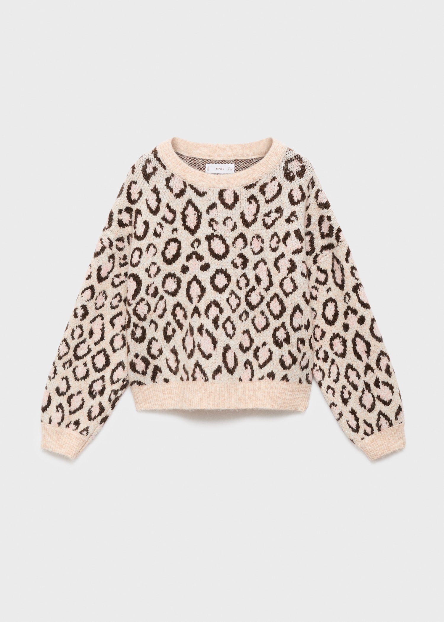 Leopard-print knitted sweater MANGO Gambia