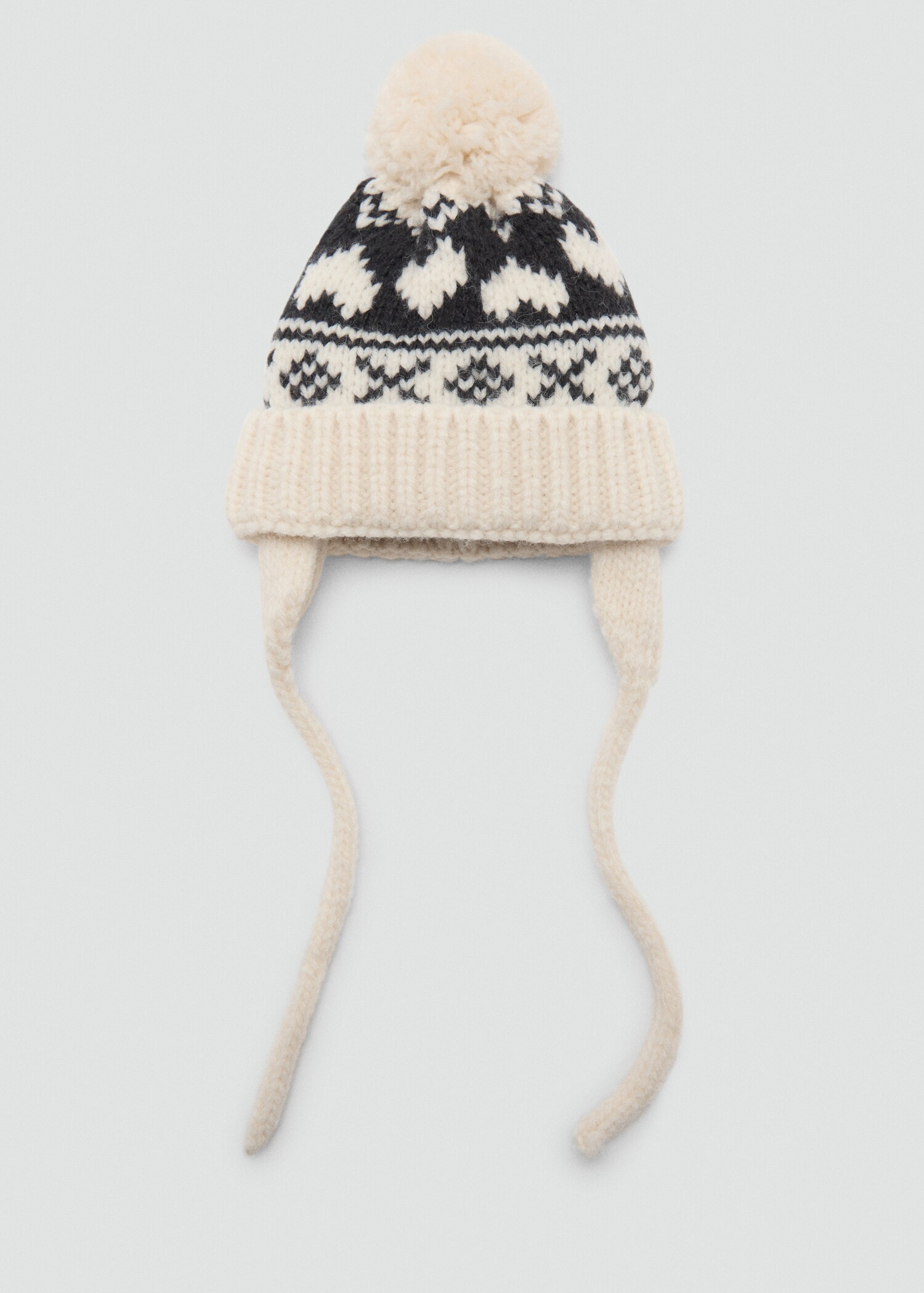 Knitted pom-pom hat - Article without model