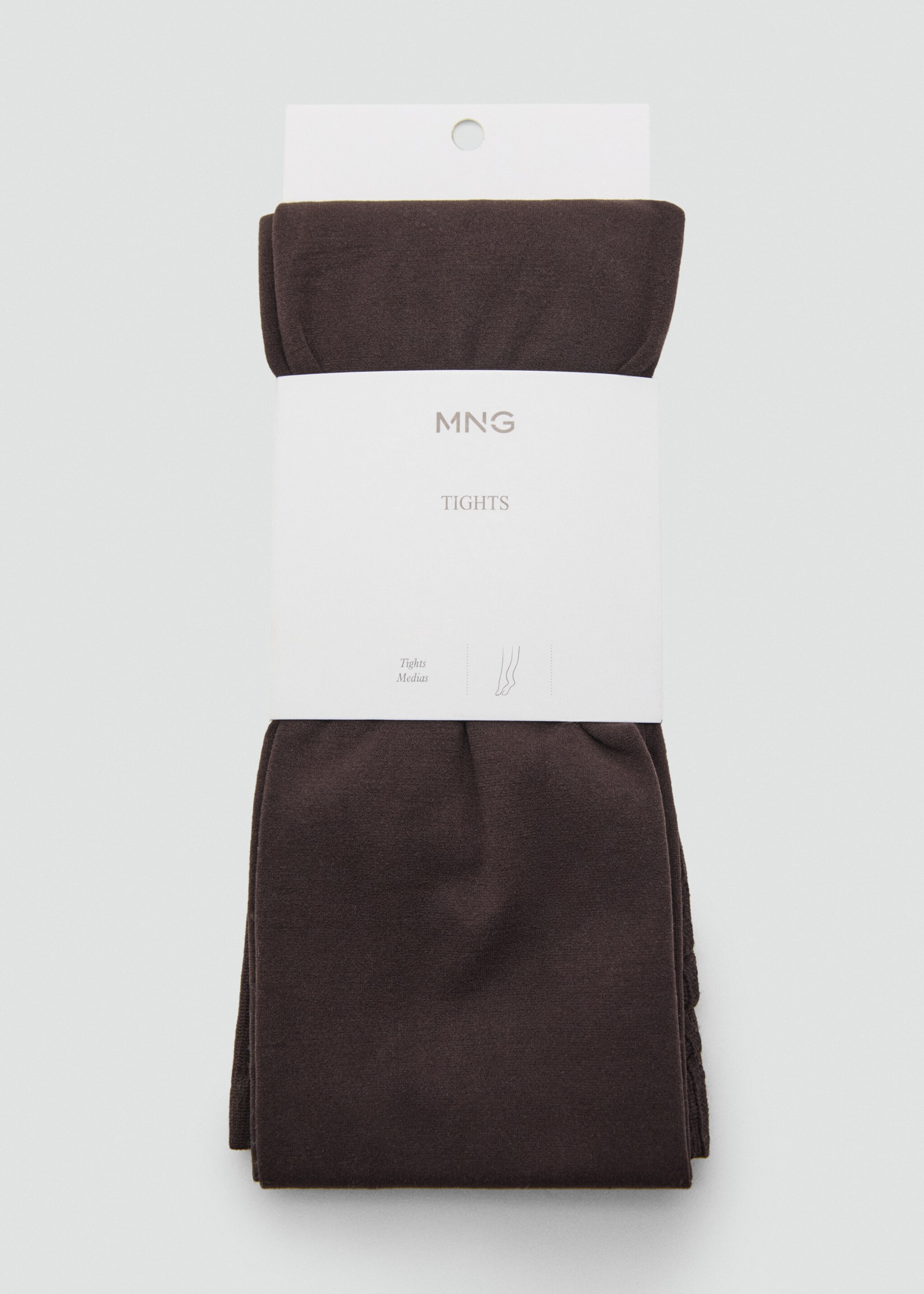 Basic colour tights - Details of the article 1, Chocolate. Ref: 17056349-00.