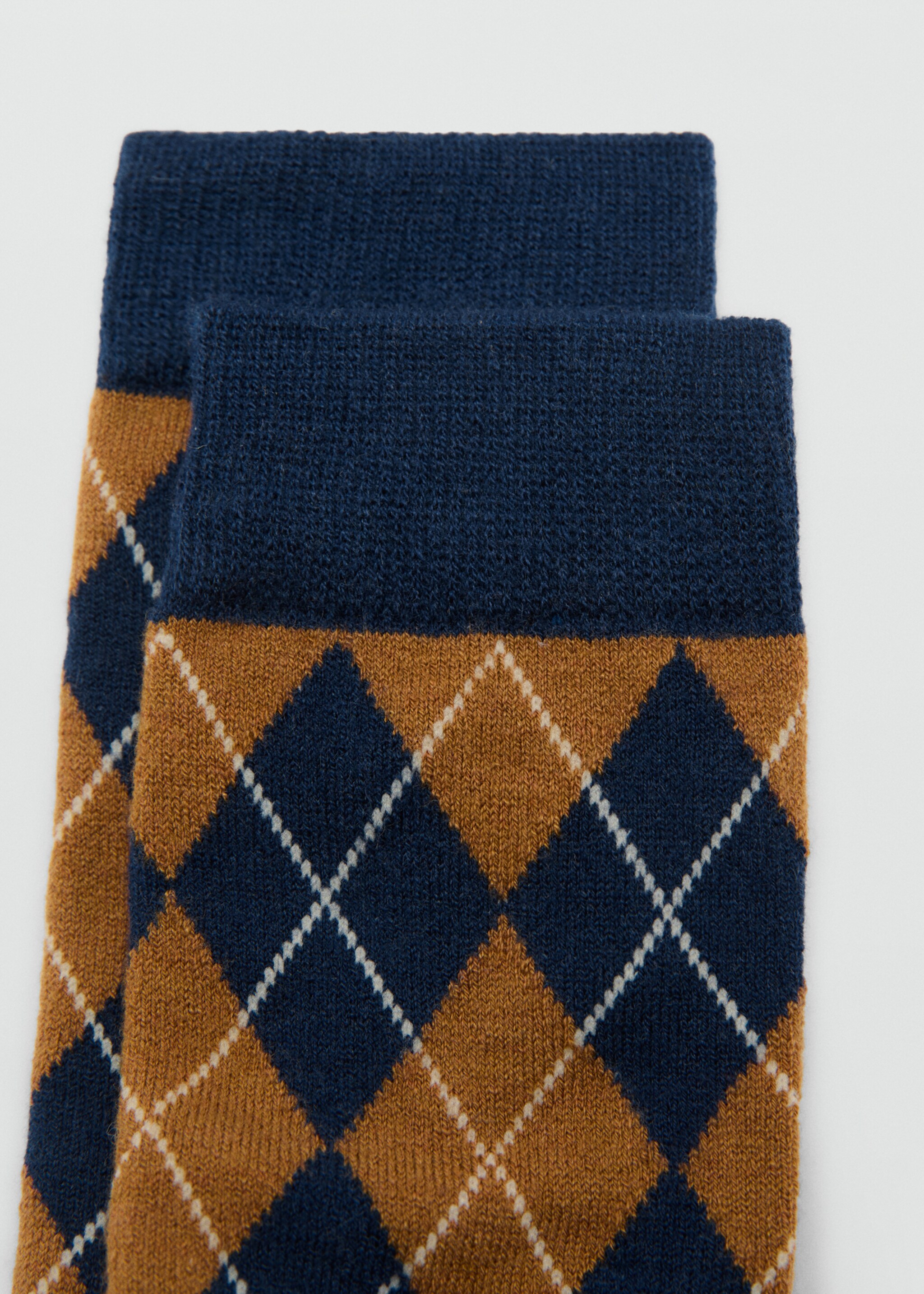 Chaussettes à losanges - Détail de l'article 1, Bleu marine. Ref: 17056351-00.