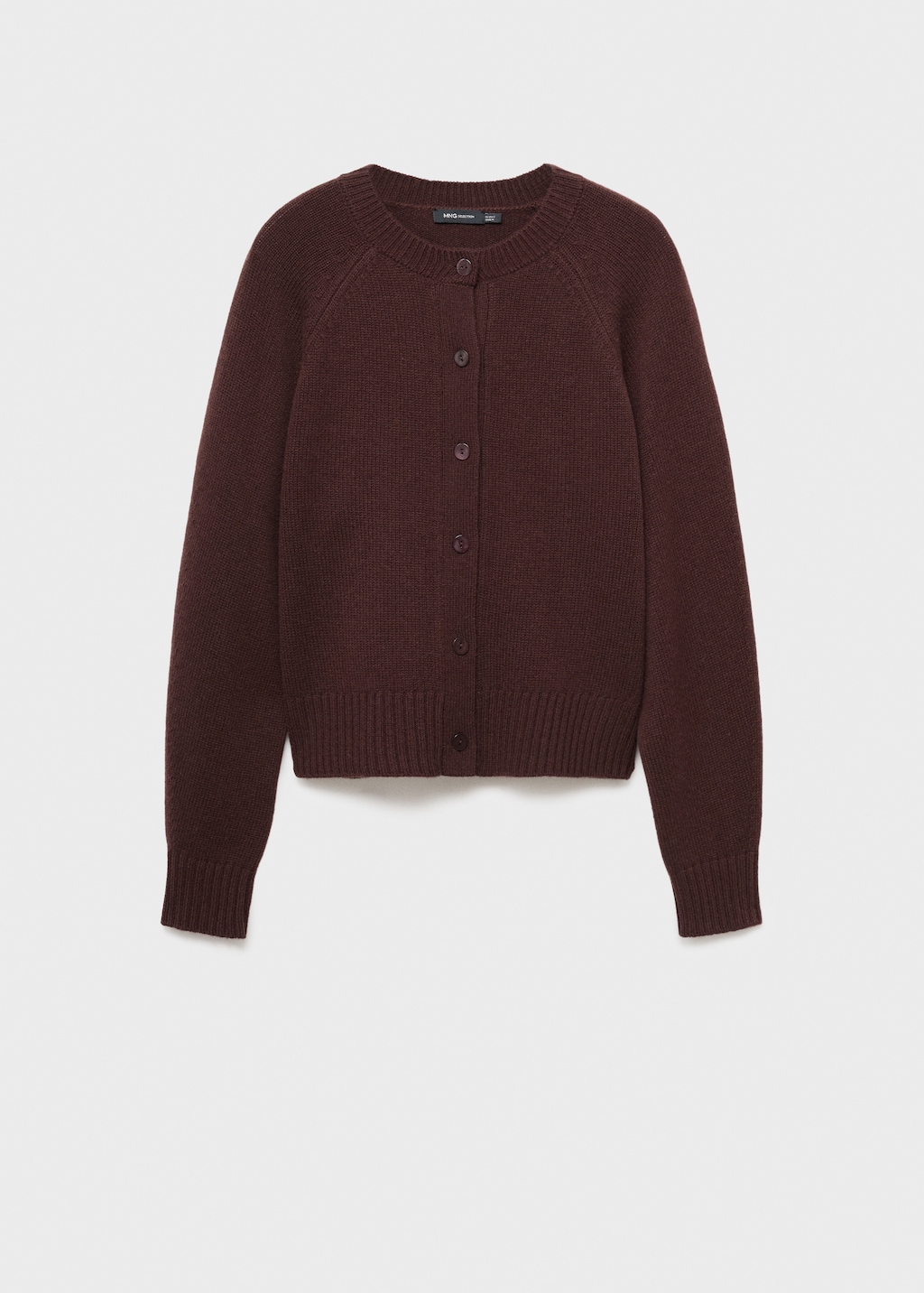 Chunky knit wool-blend cardigan