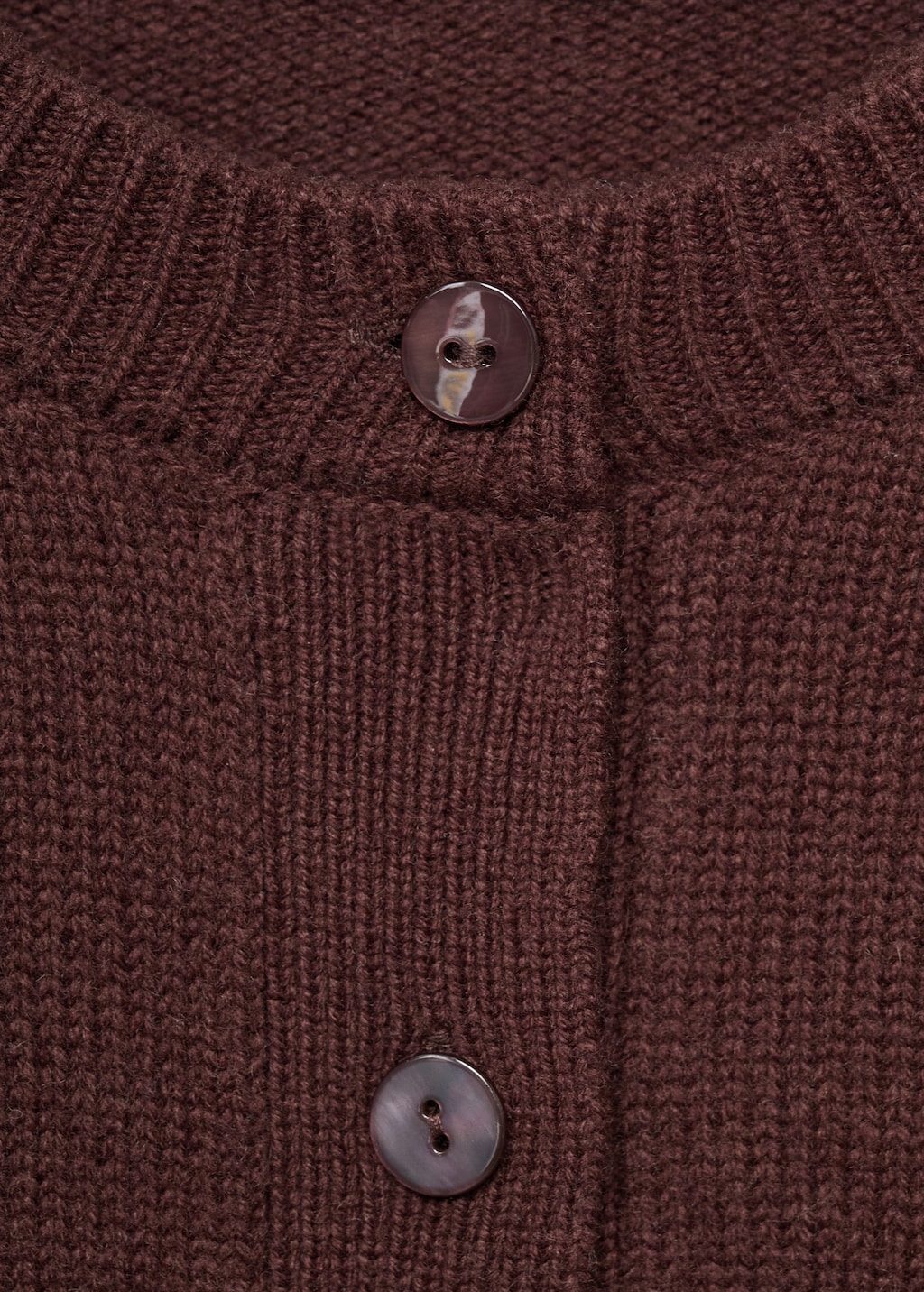 Chunky knit wool-blend cardigan