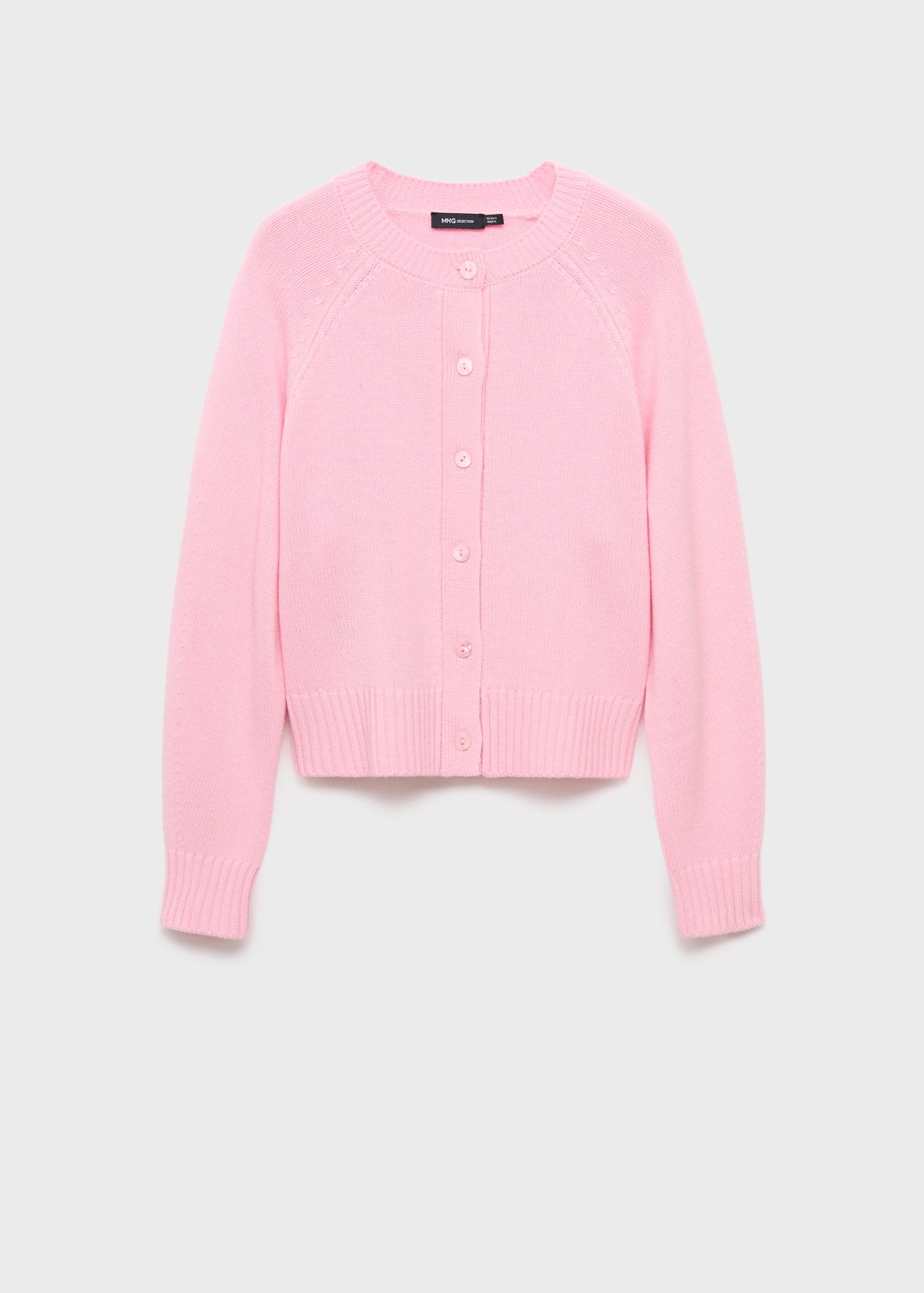 Chunky knit wool-blend cardigan MANGO Mali - Main Image