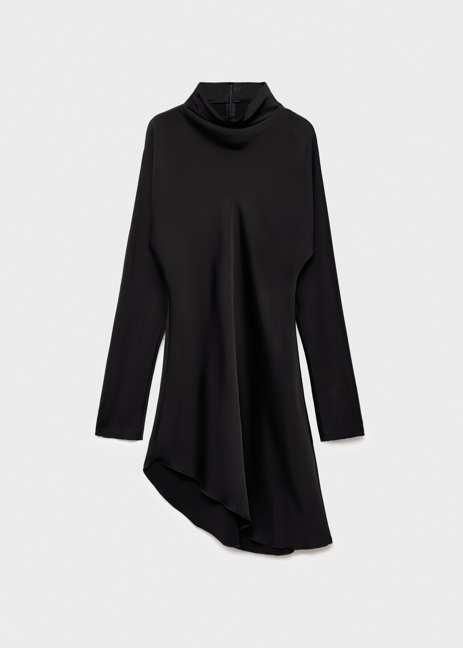 Robe satinée bas asymétrique - Article sans modèle