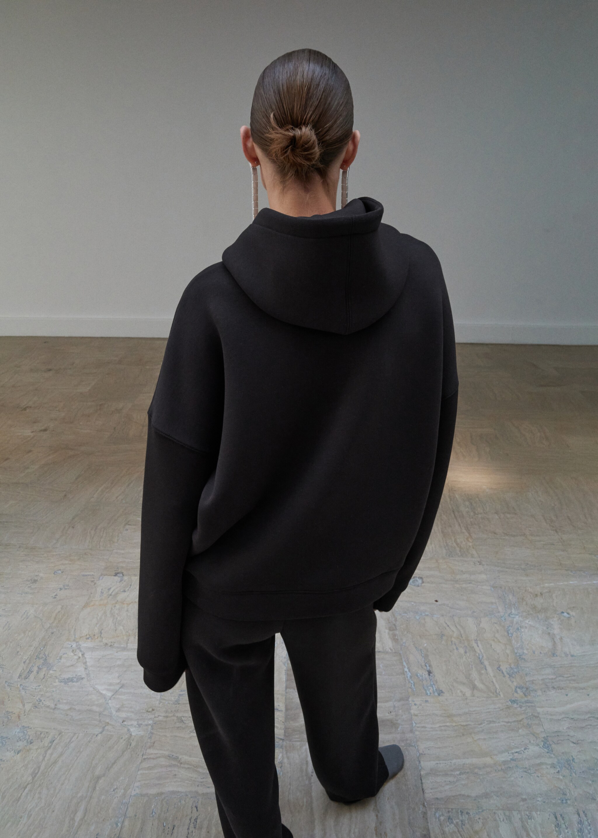 Oversized hoodie - Reverse of the article, Brown. Ref: 17056358-00.