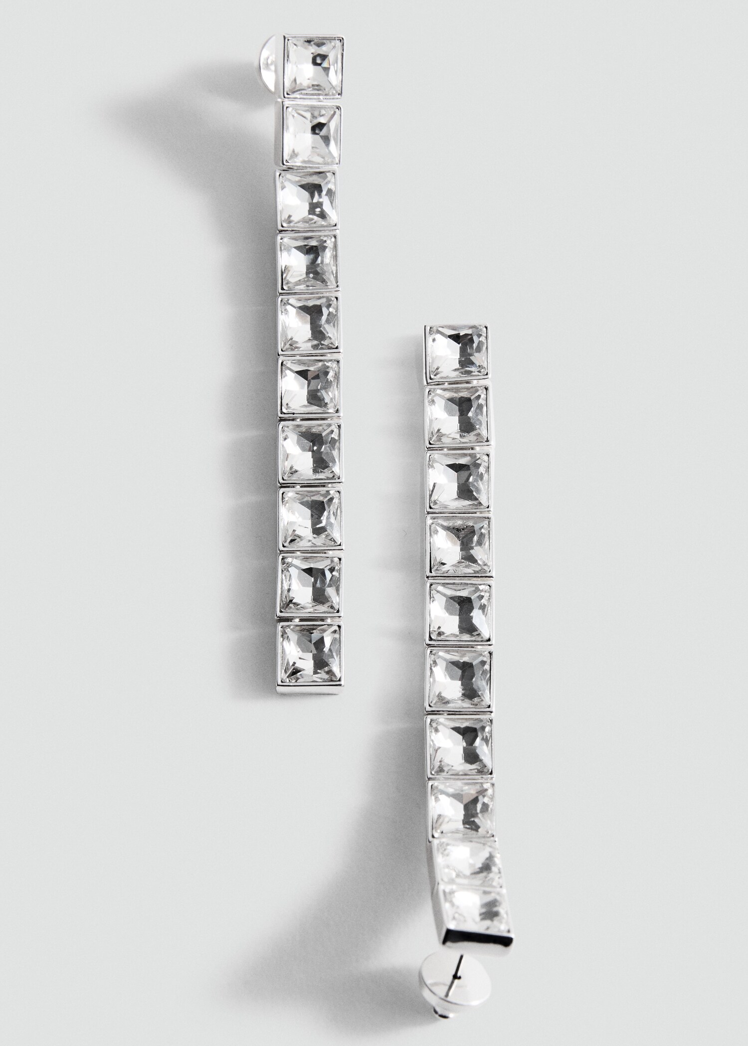Crystal pendant earrings - Medium plane