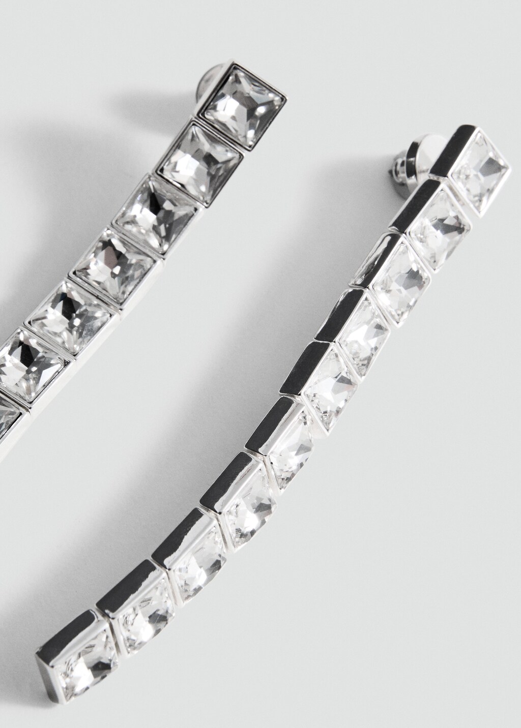 Crystal pendant earrings - image 4
