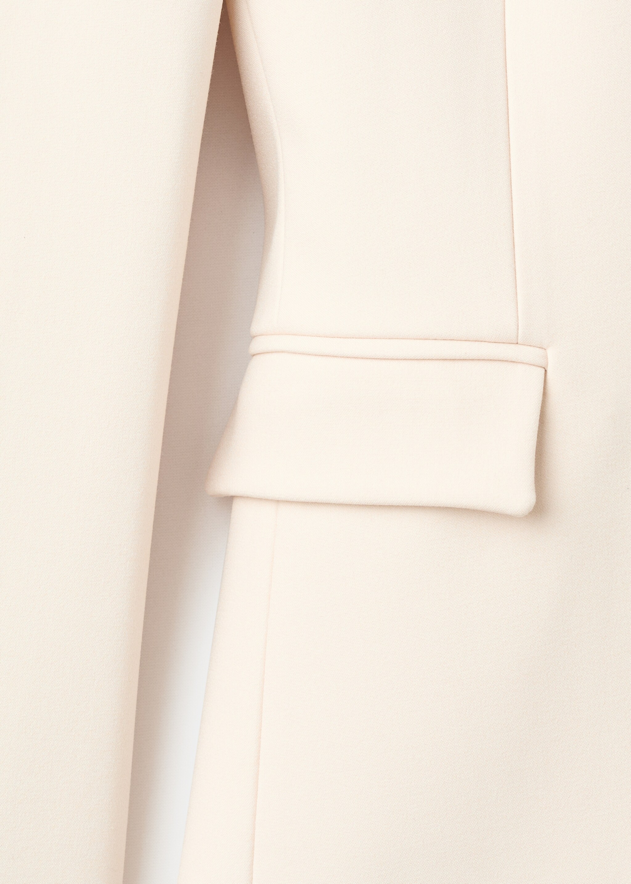 Tailored suit jacket - Details of the article 8, Ecru. Ref: 17056360-00.