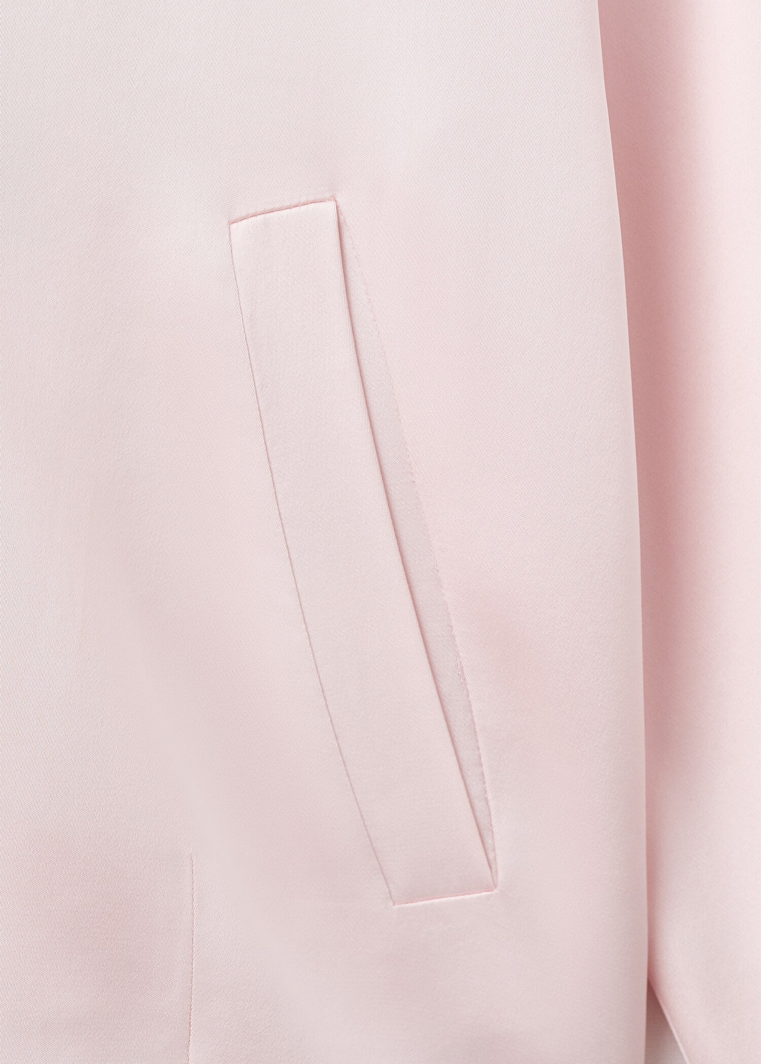 Satin jacket with zip - Details of the article 0