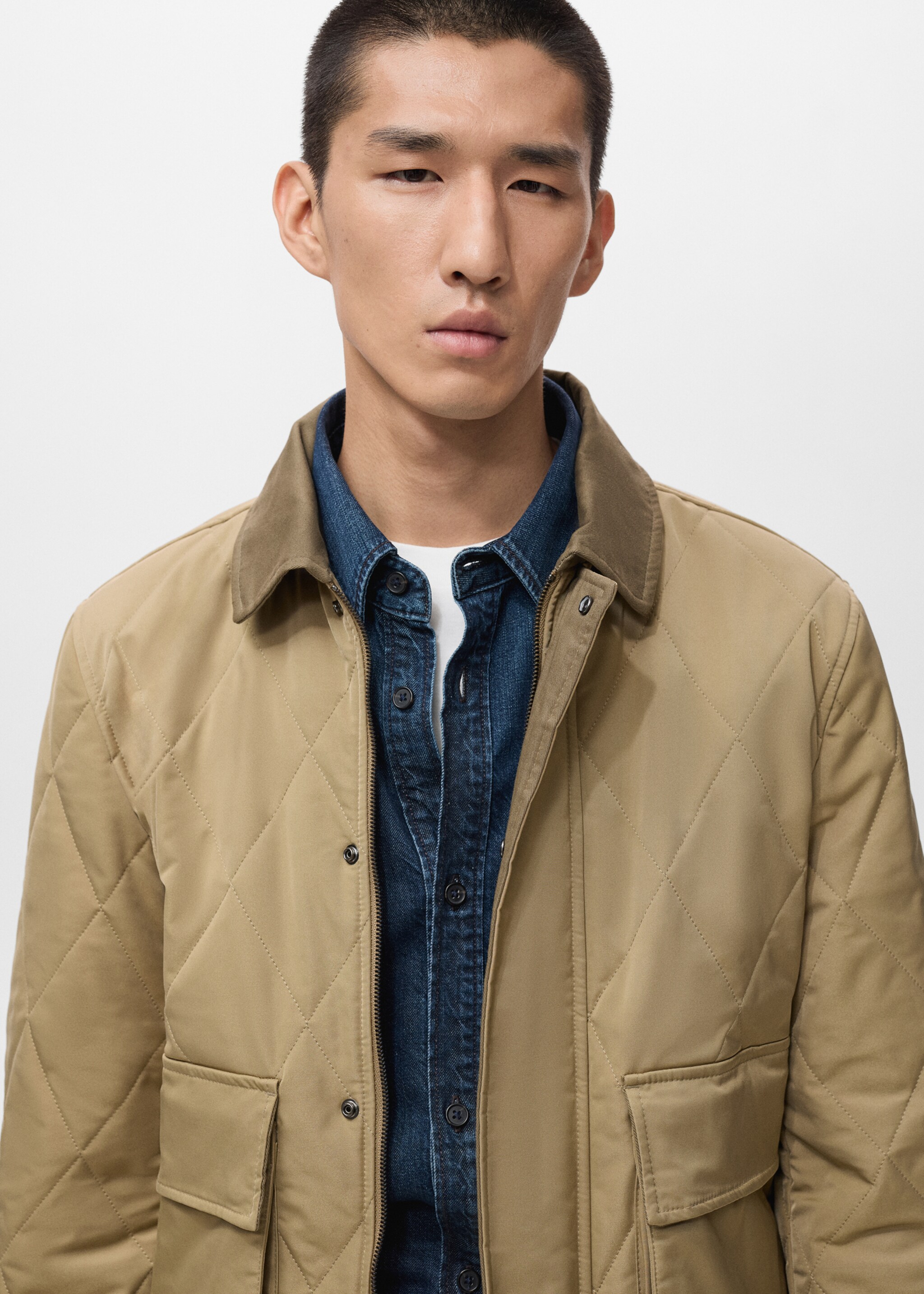 Wasserabweisende Steppjacke - Detail des Artikels 1, Beige. Ref: 17056721-00.